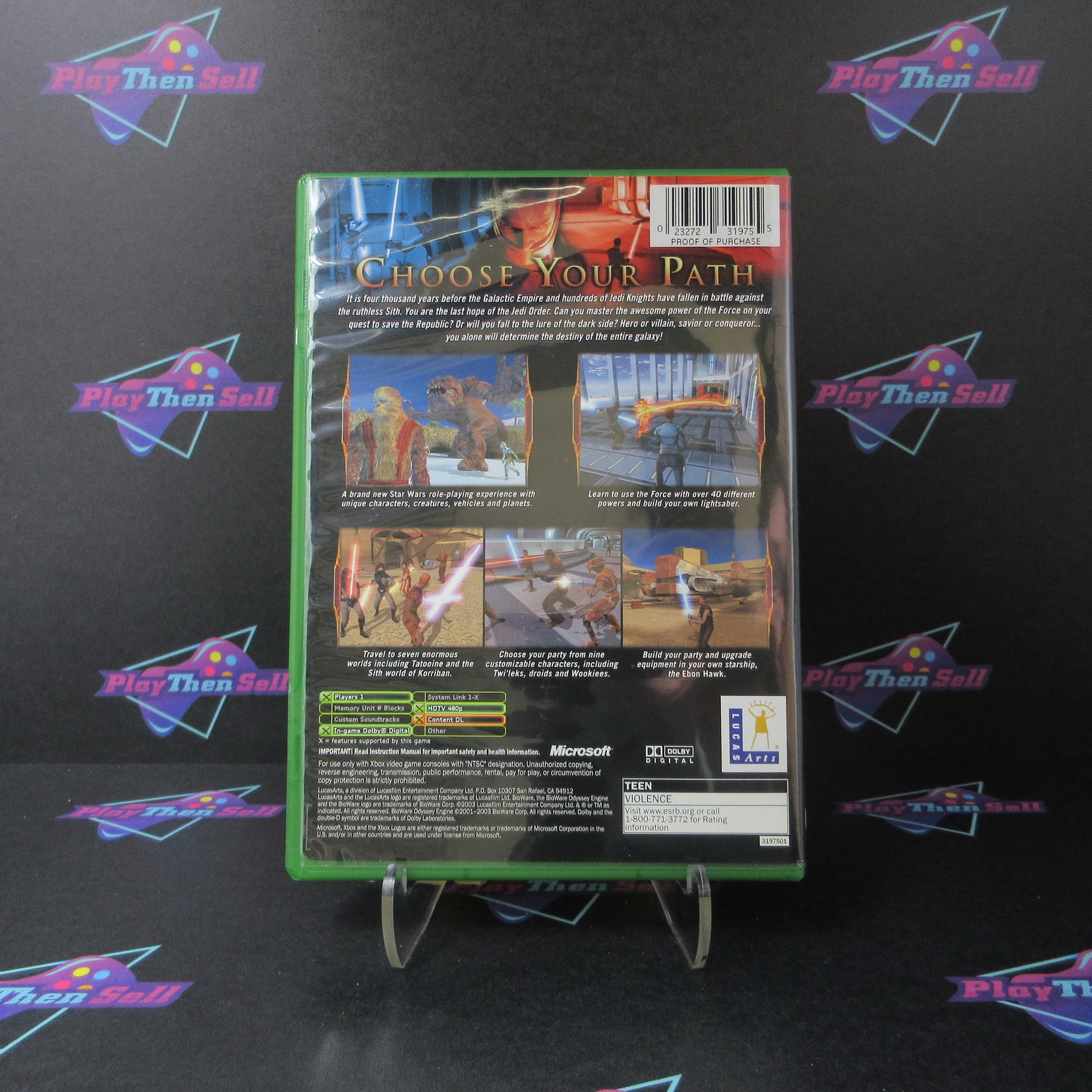 Star Wars Knights of the Old Republic Xbox + Reg Card Complete - Refurbished