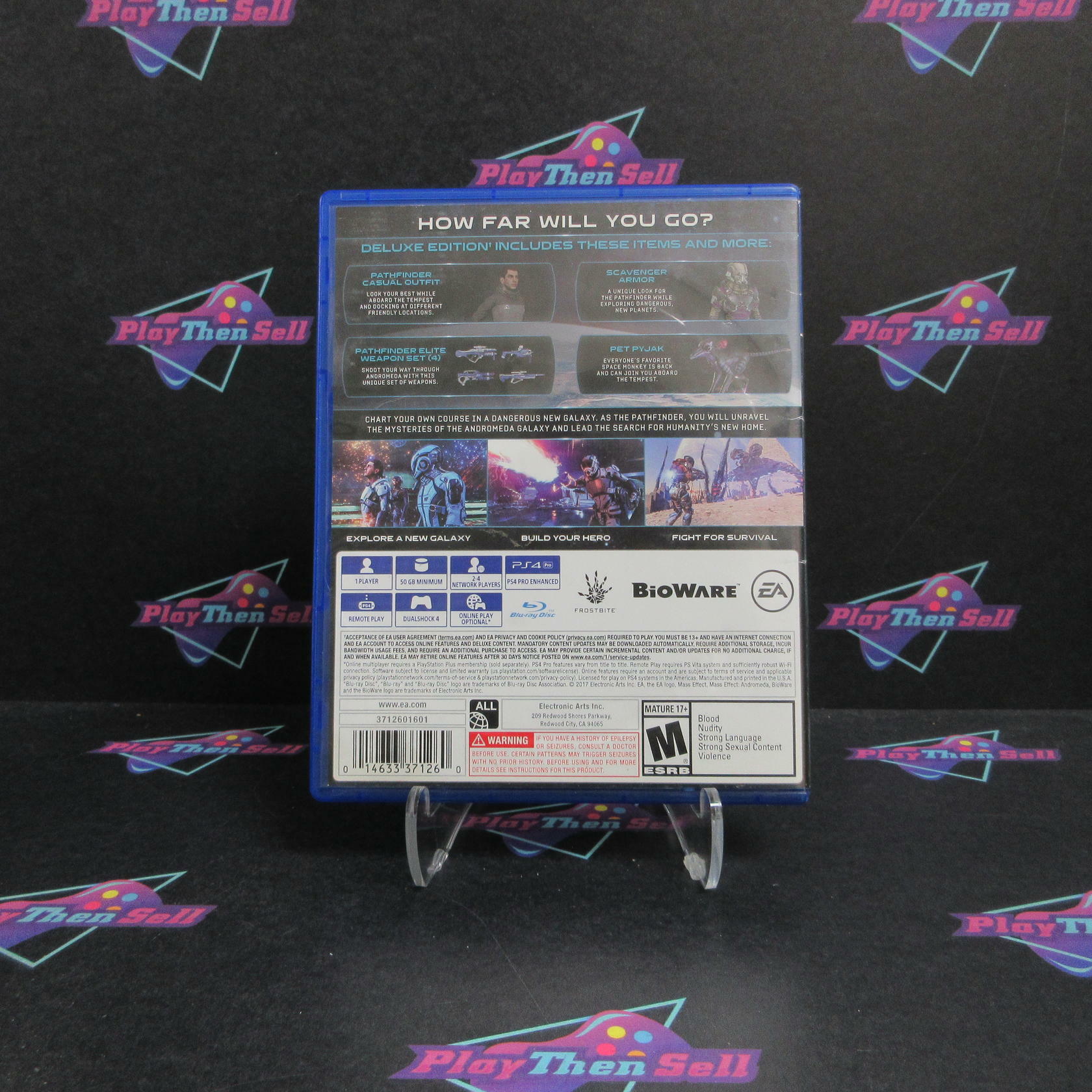 Mass Effect Andromeda Deluxe PS4 PlayStation 4 AD Complete CIB - Very Good
