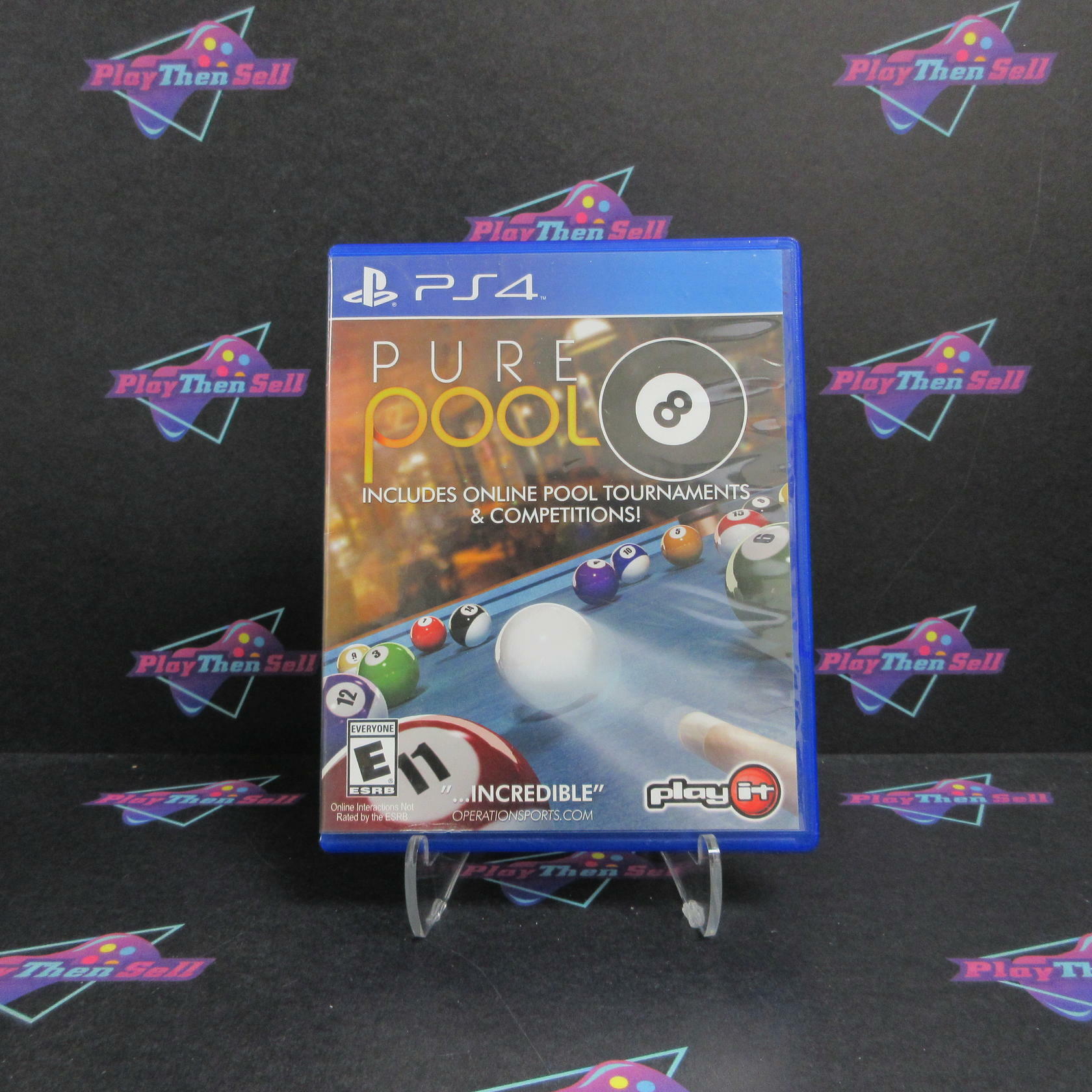 Pure Pool PS4 PlayStation 4 AD Complete CIB - Very Good