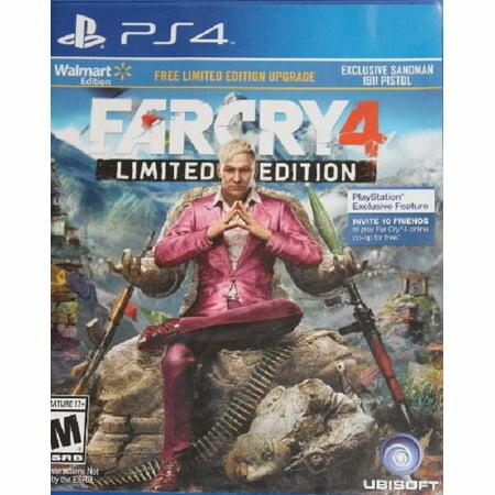 Far Cry 4 Limited Edition Walmart PS4 PlayStation 4 AD Complete CIB - Very Good