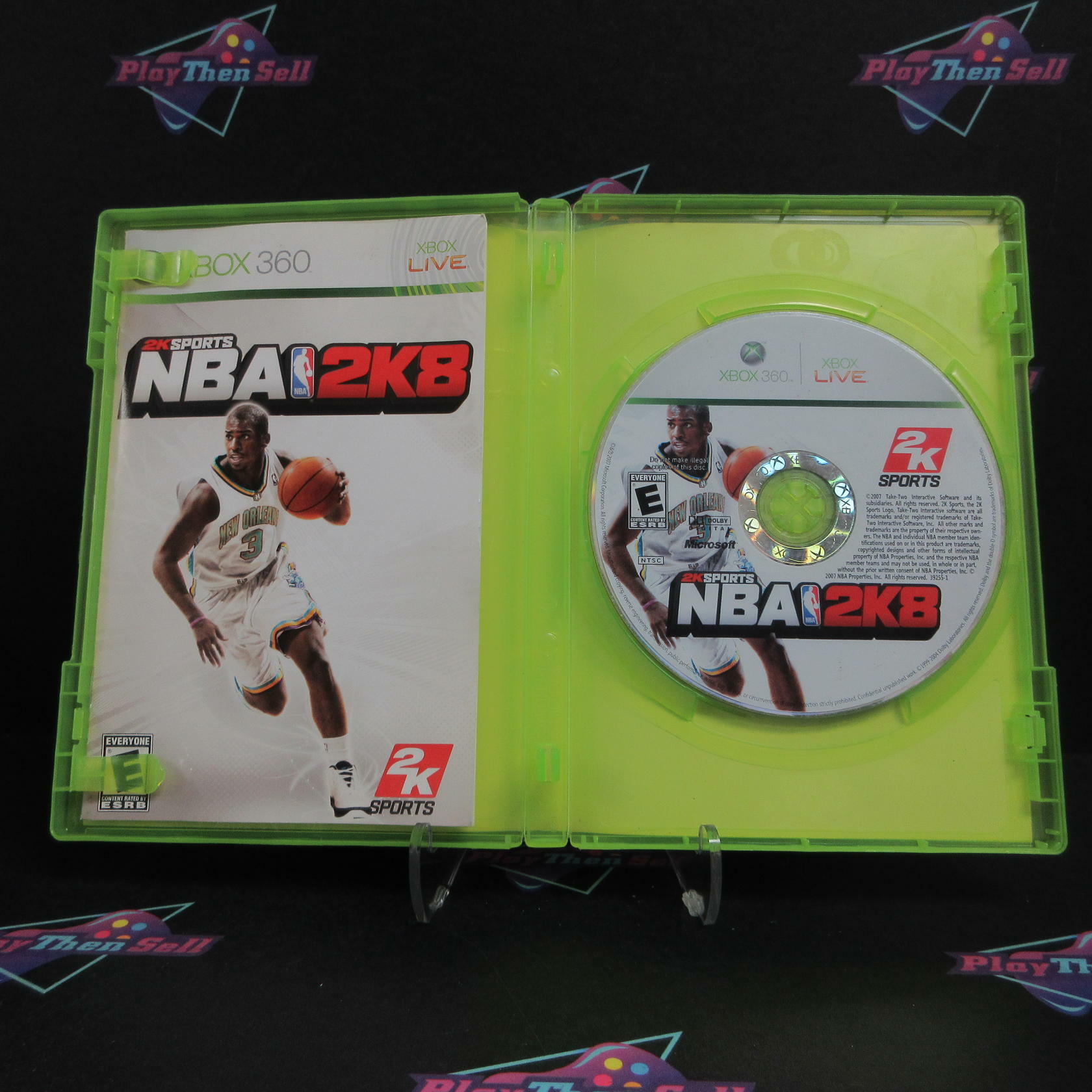 NBA 2K8 Xbox 360 AD Complete CIB - Good