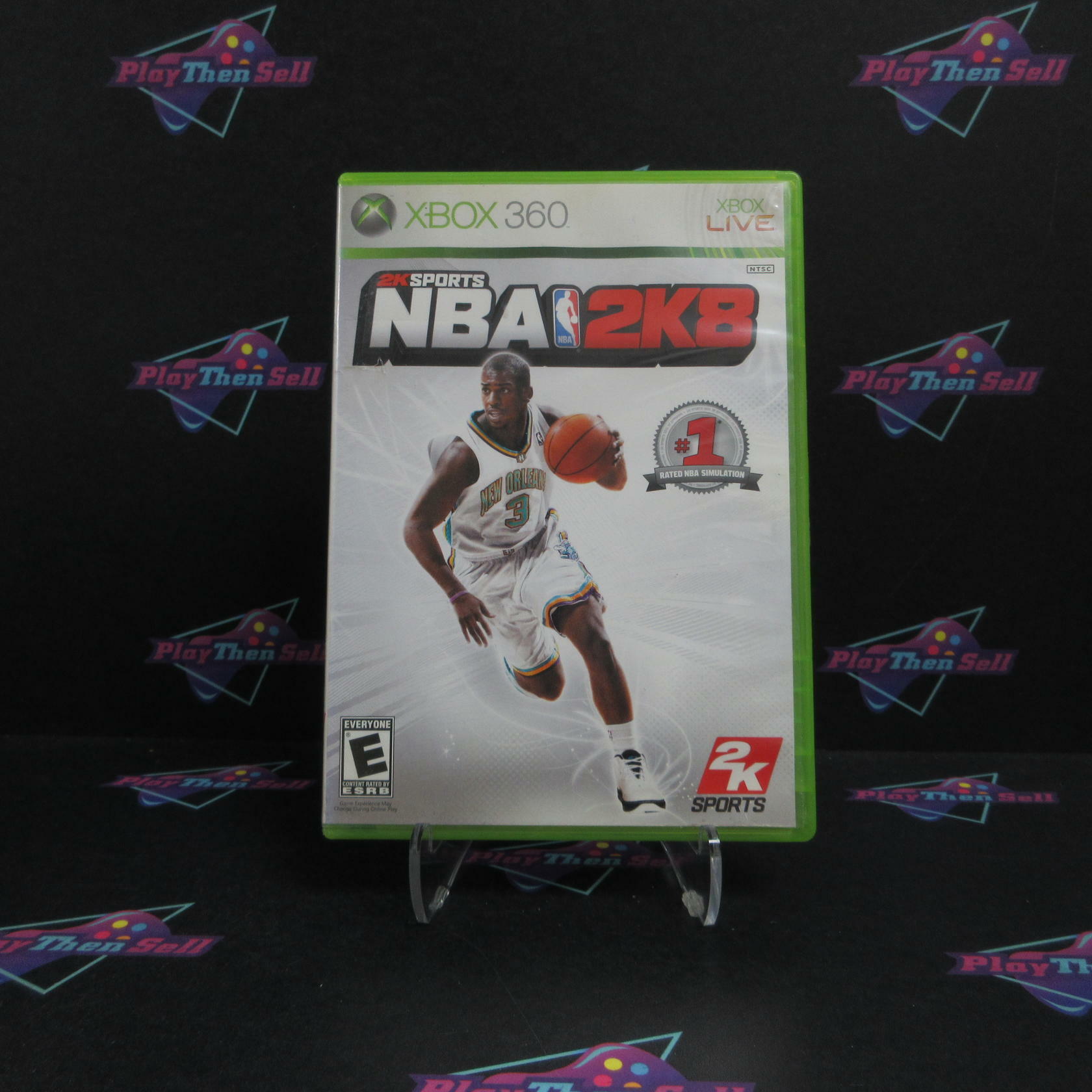 NBA 2K8 Xbox 360 AD Complete CIB - Good