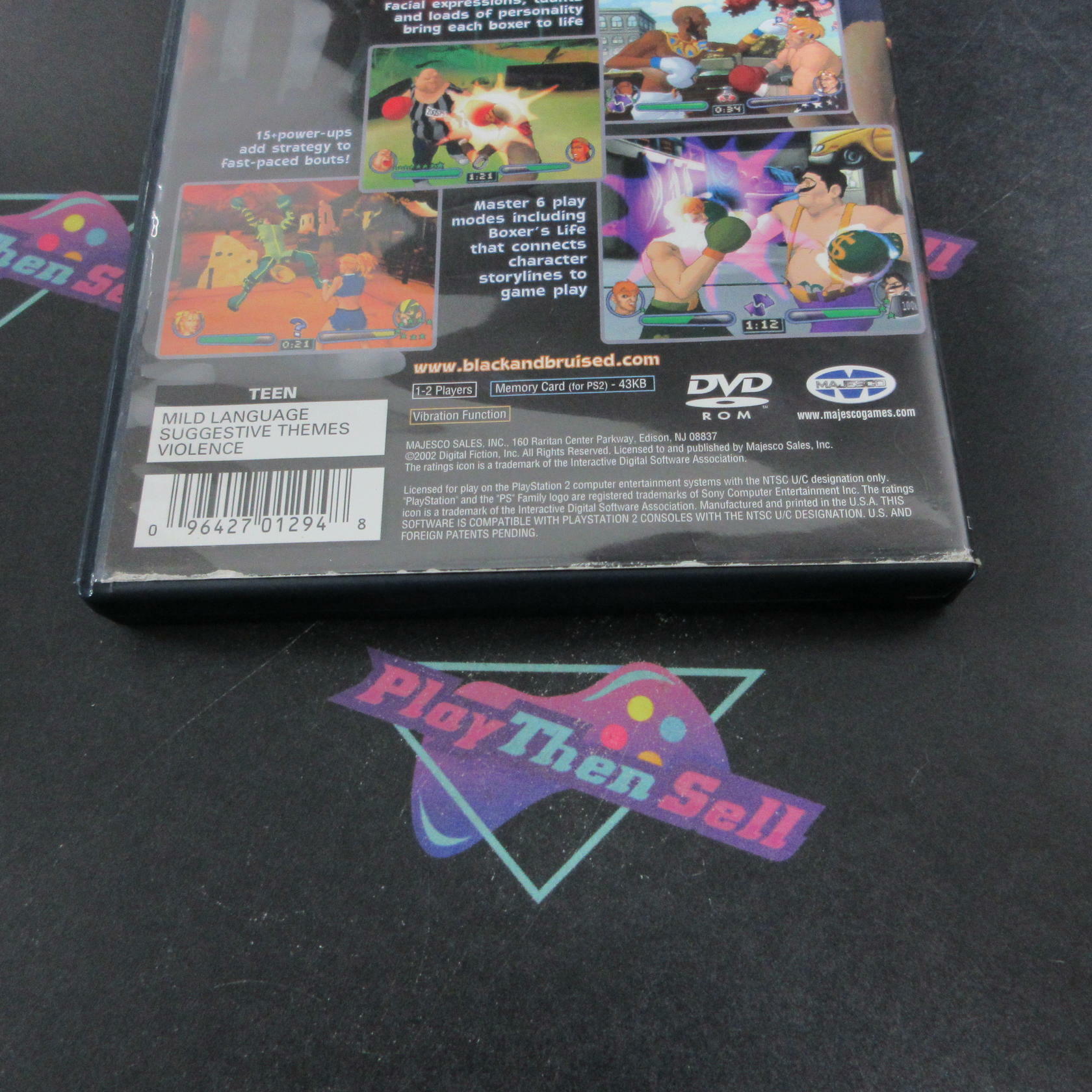 Black & Bruised PS2 PlayStation 2 AD Complete CIB - Very Good