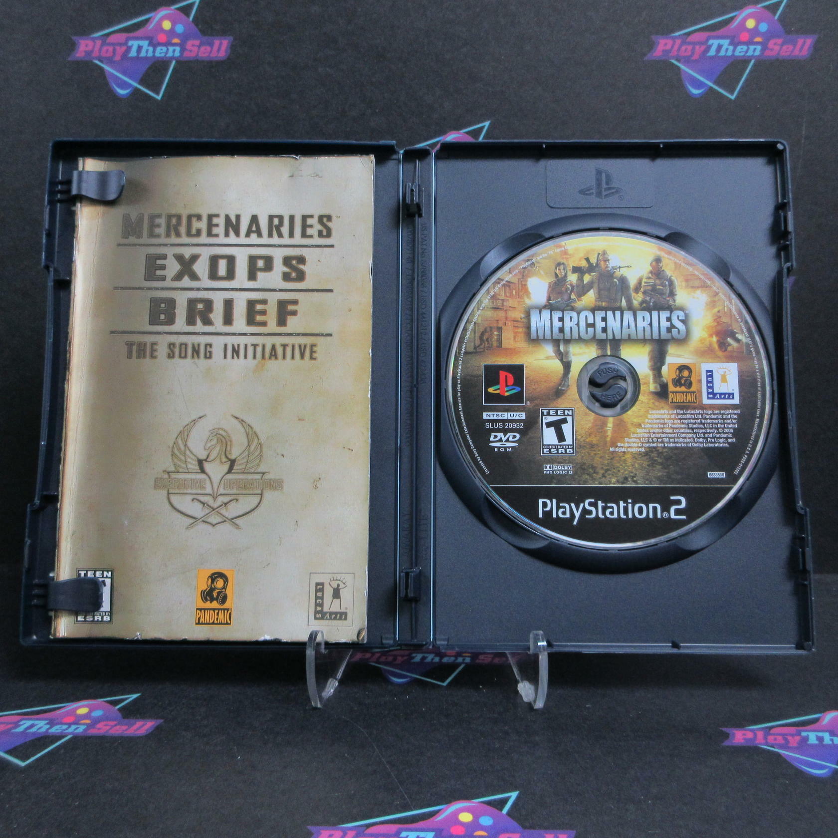 Mercenaries Playground of Destruction PS2 PlayStation 2 AD + Reg Complete CIB - Very Good