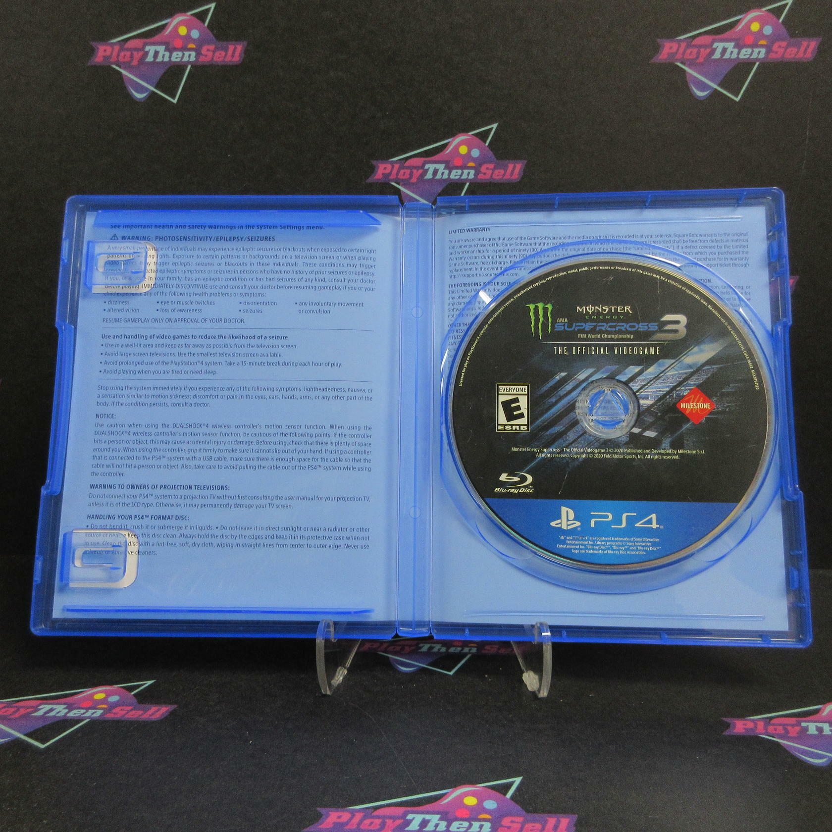 Monster Energy Supercross 3 The Official Videogame PS4 PlayStation 4 AD/DD - Very Good
