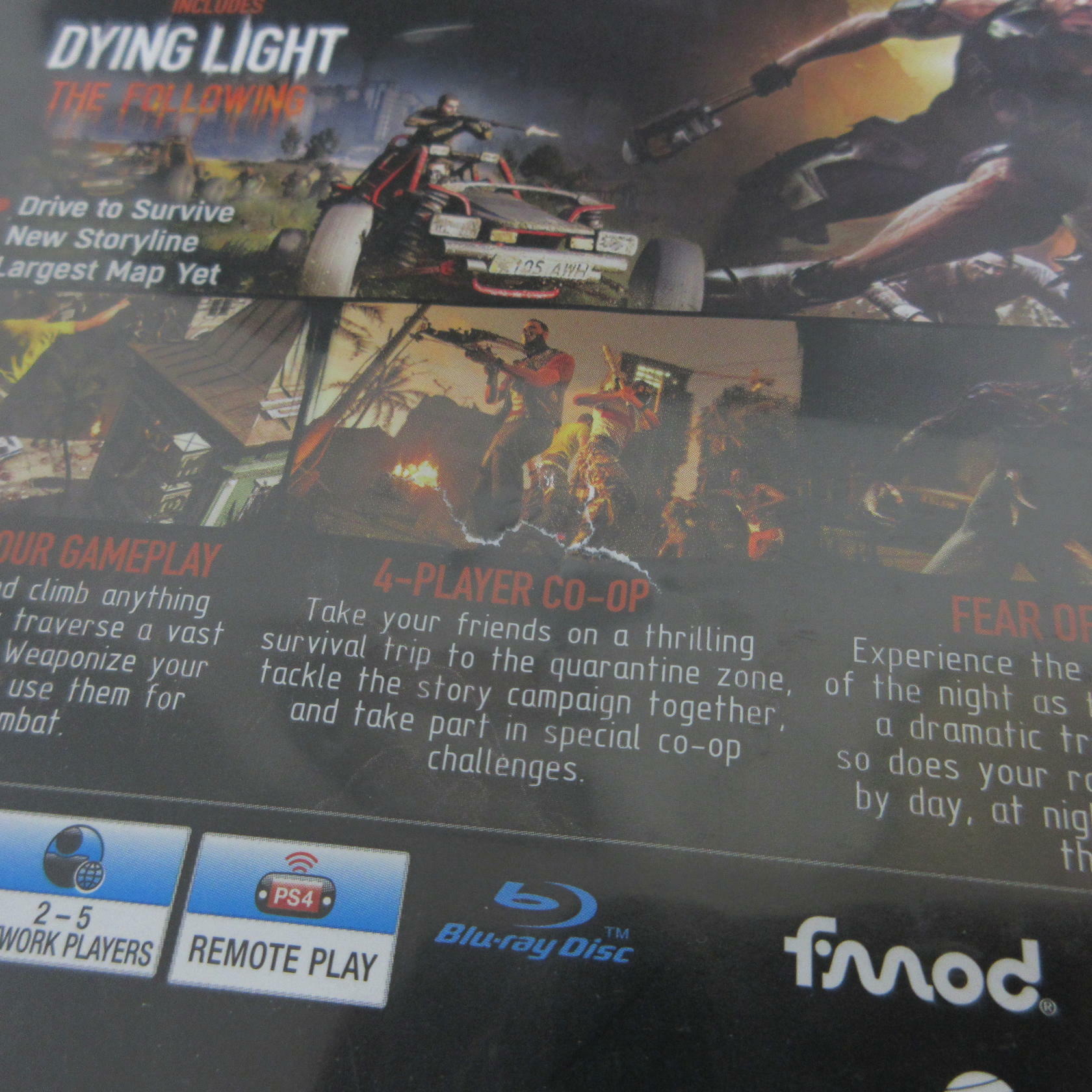 Dying Light The Following Enhanced Edition PS4 PlayStation 4 AD Complete CIB - Very Good