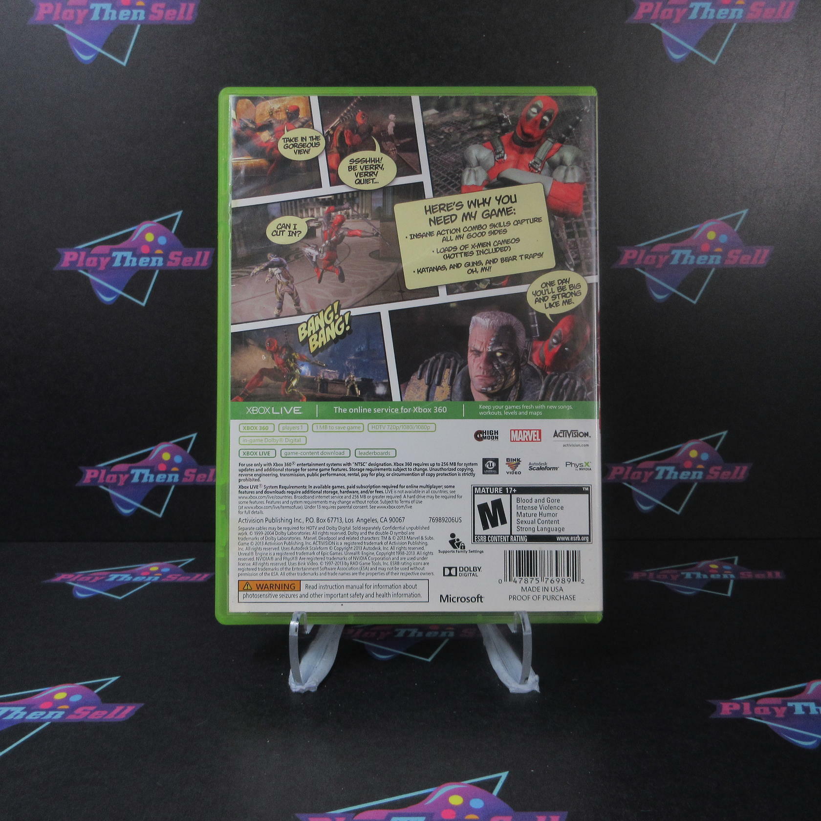 Deadpool Xbox 360 AD Complete CIB - Very Good