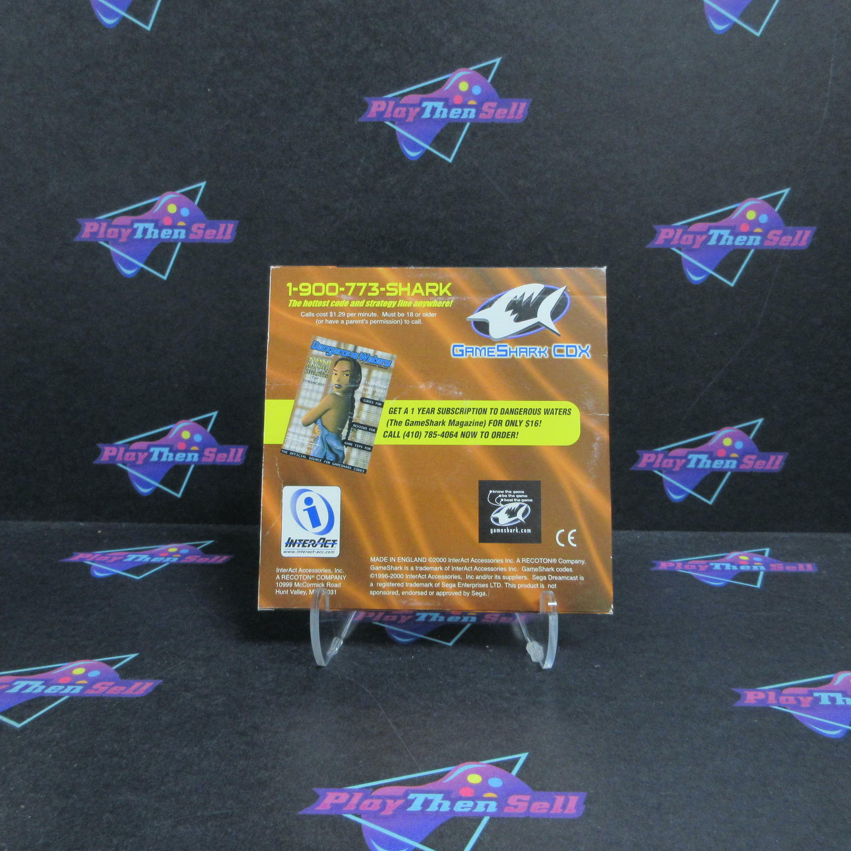 Game Shark CDX Video Game Enhancer Sega Dreamcast - Like New