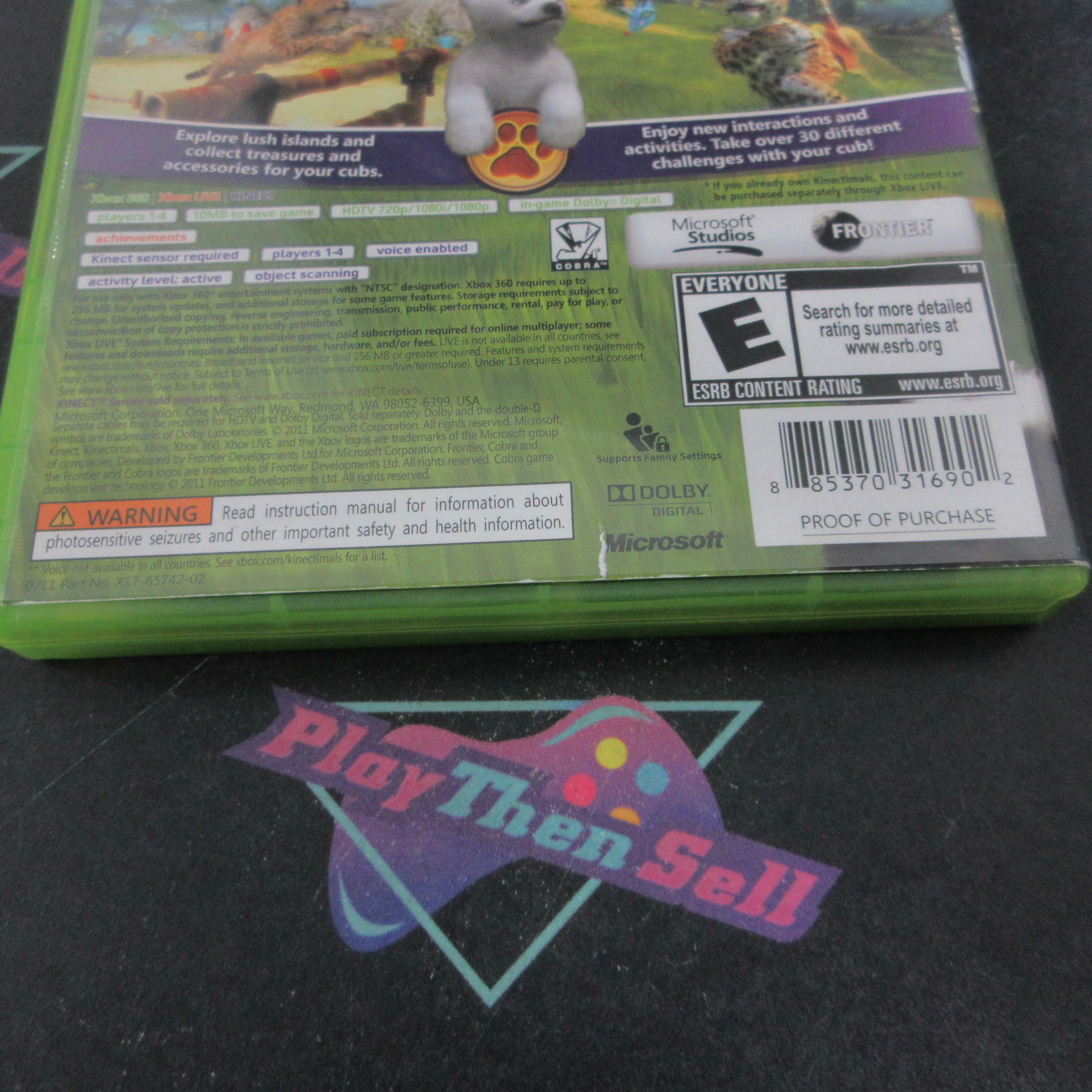 Kinectimals Now with Bears Xbox 360 AD/DD Complete CIB - Very Good