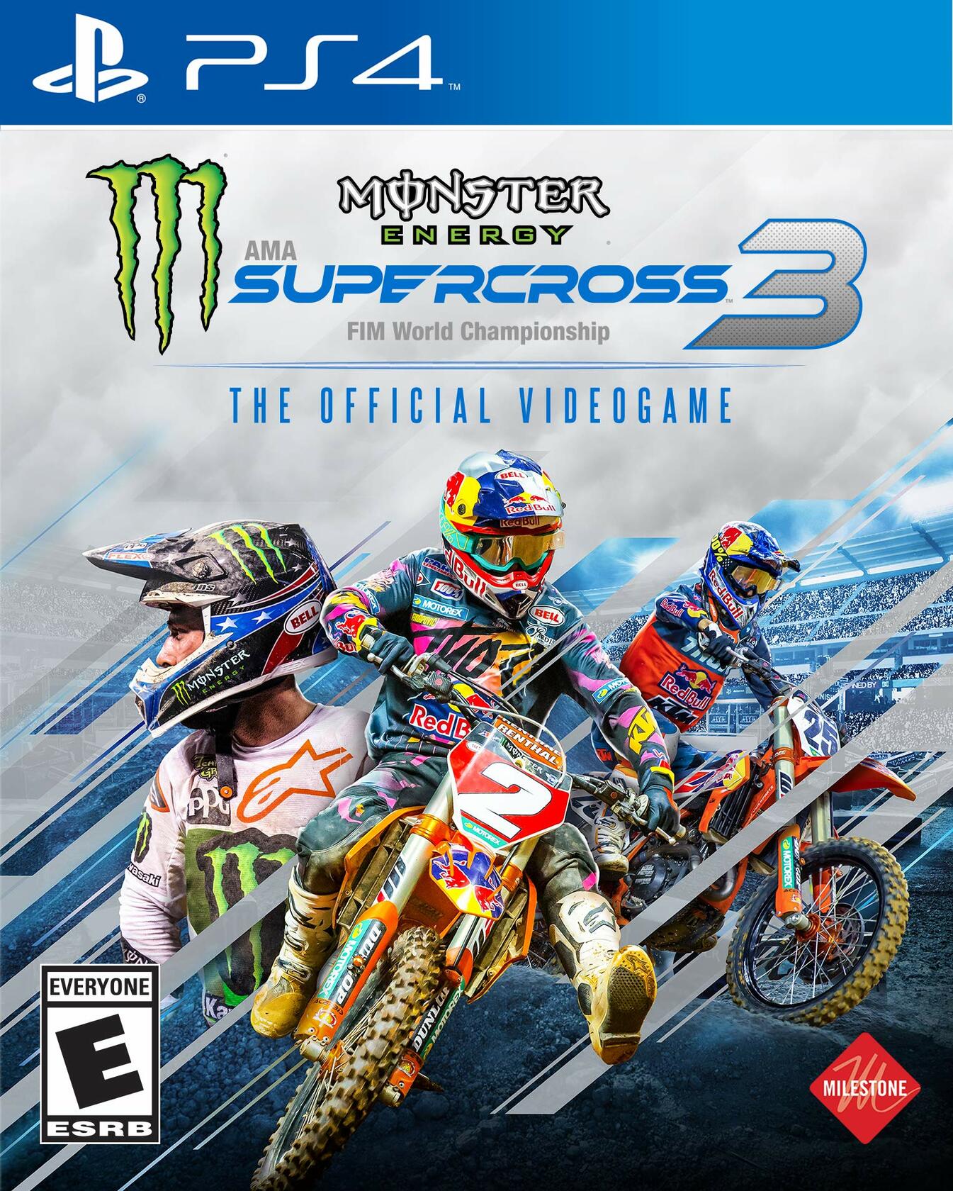 Monster Energy Supercross 3 The Official Videogame PS4 PlayStation 4 AD/DD - Very Good