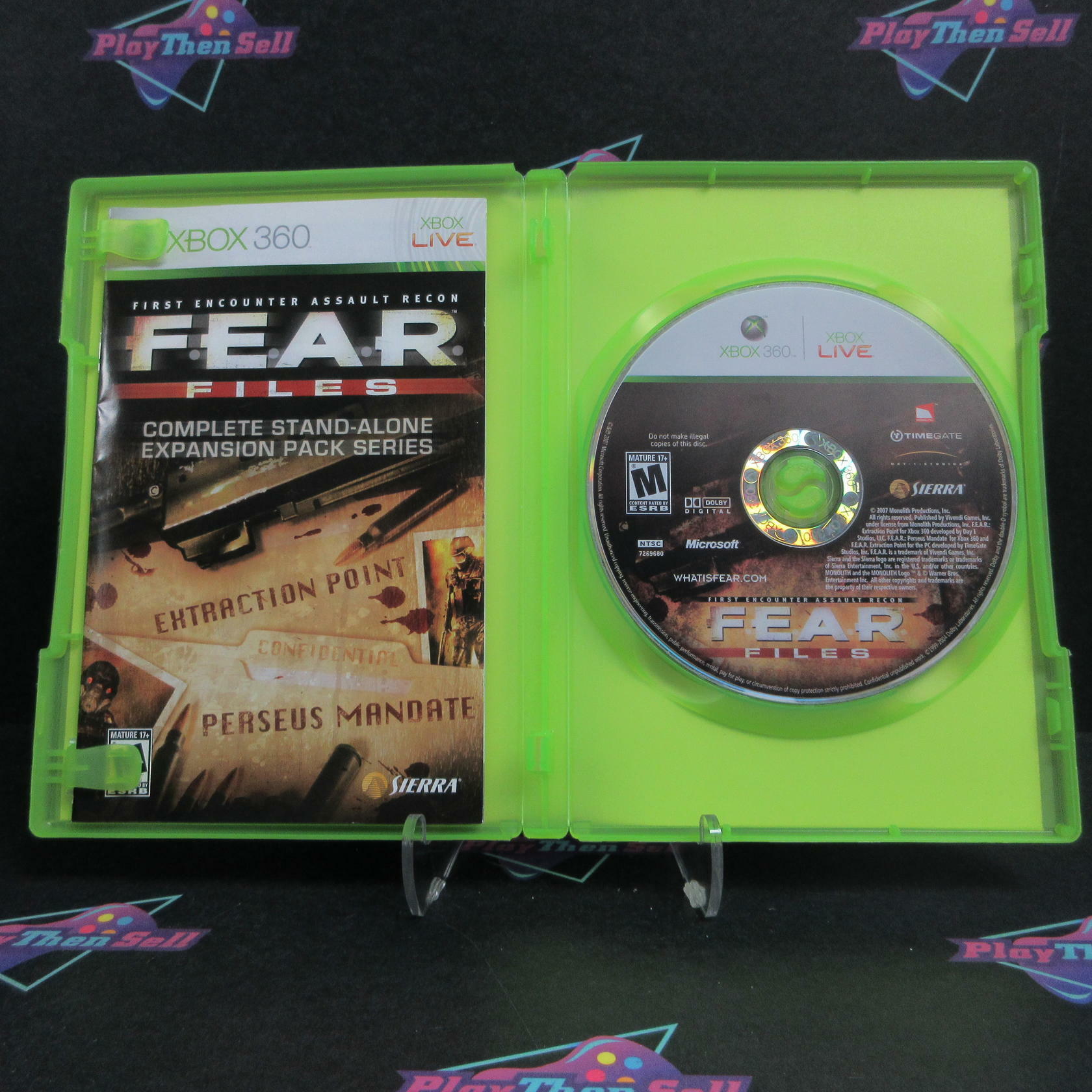F.E.A.R. Files Xbox 360 - Like New