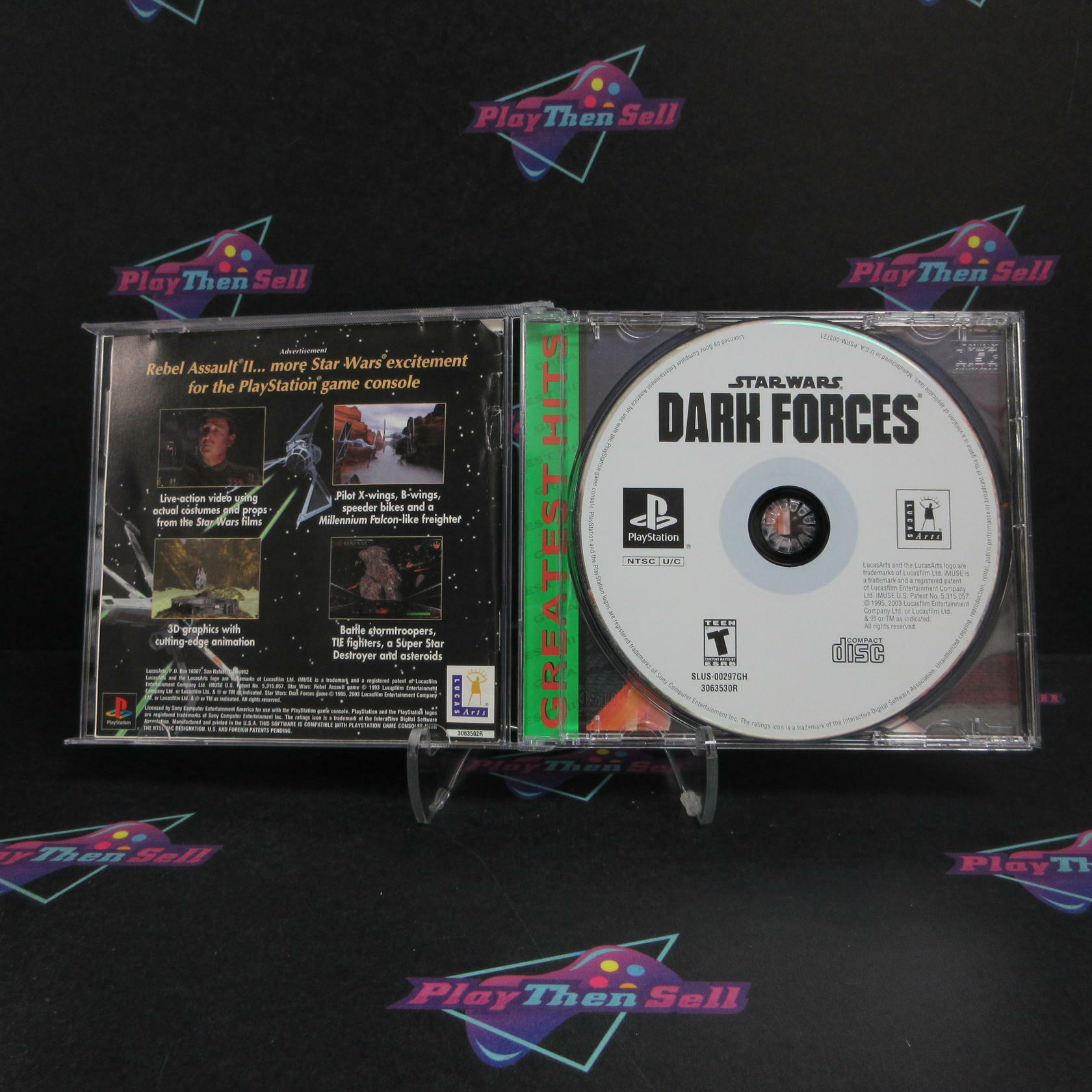 Star Wars Dark Forces PS1 PlayStation 1 GH MD + Reg Card Complete CIB - Very Good