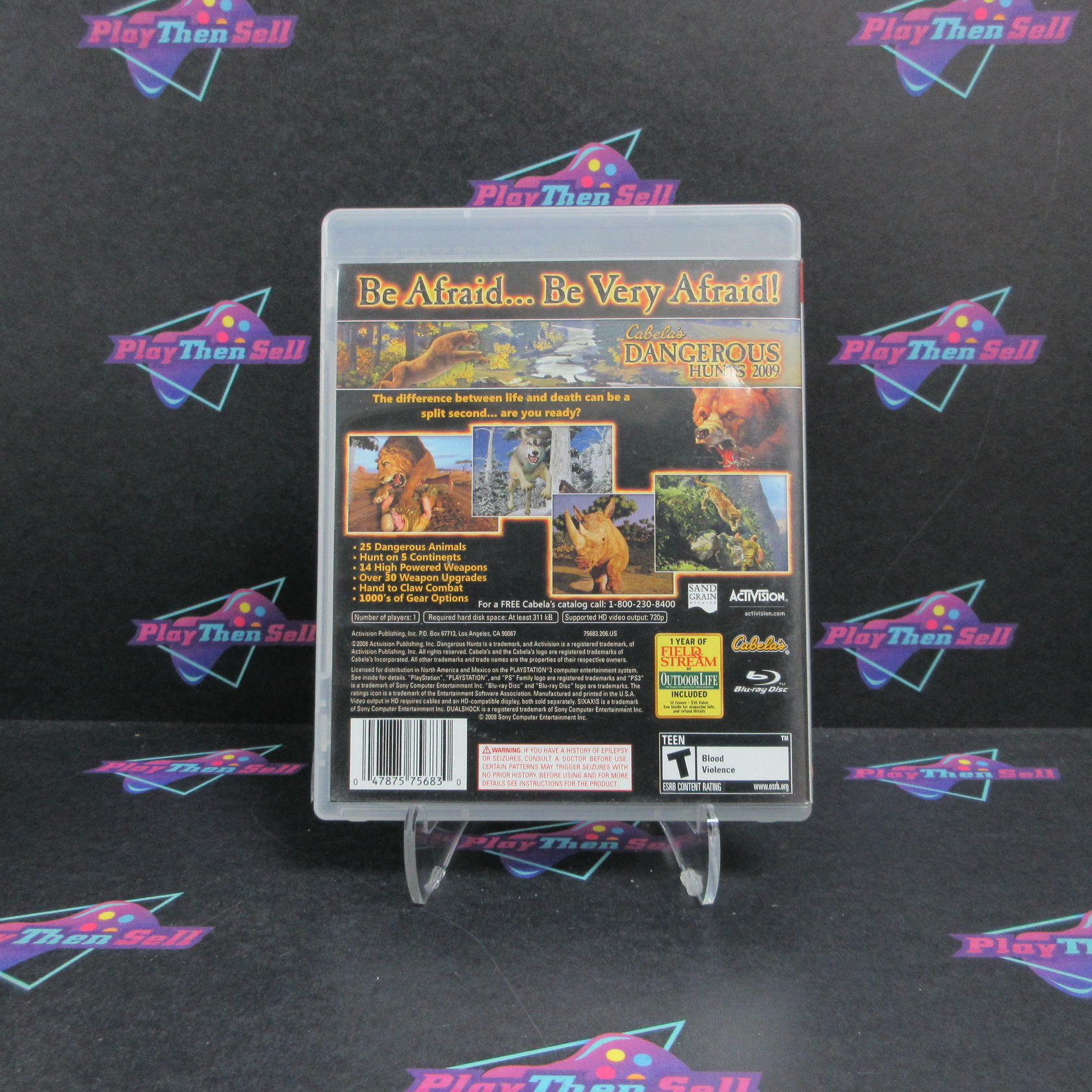 Cabela's Dangerous Hunts 2009 PS3 PlayStation 3 AD Complete CIB - Very Good