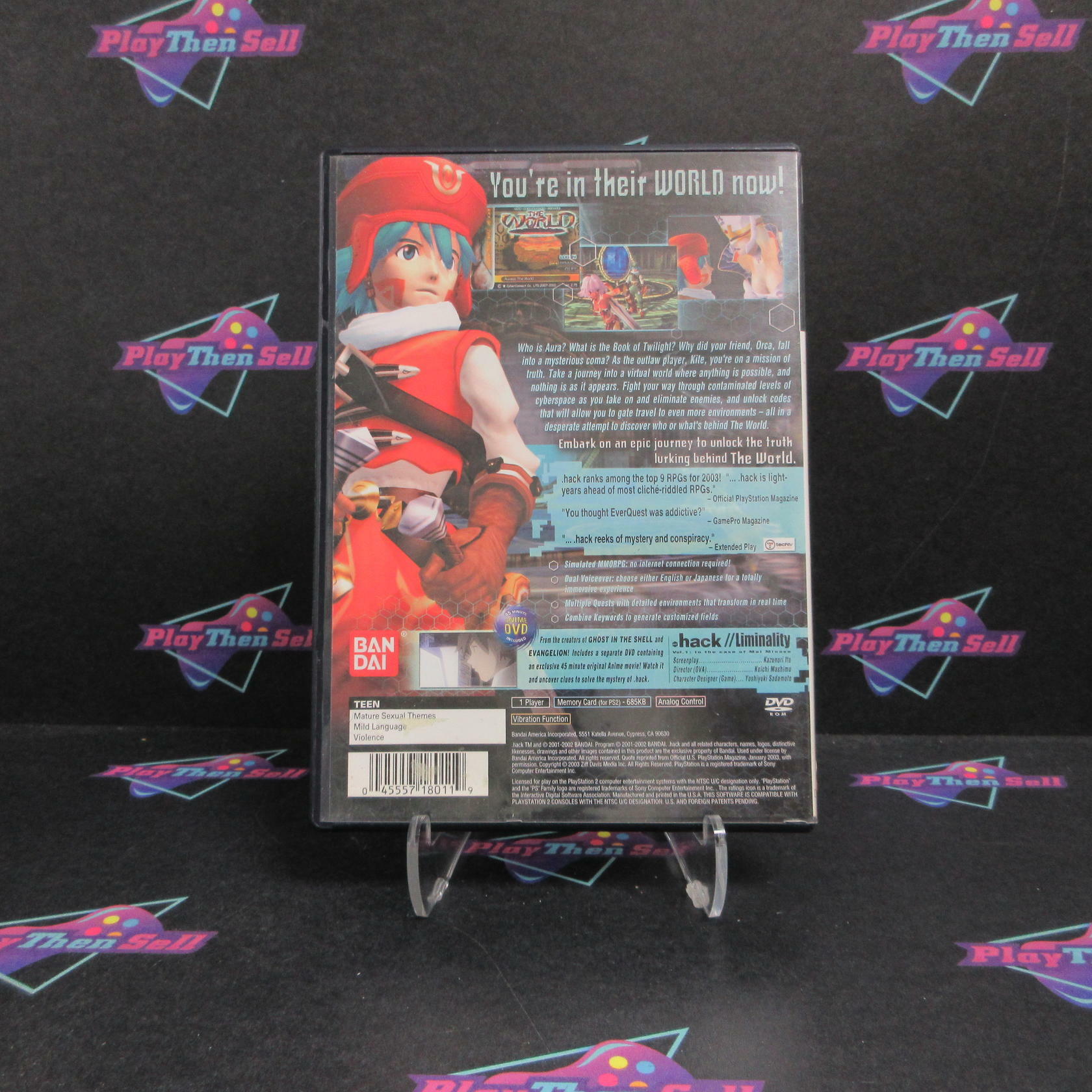 .hack Part 1 Infection PS2 PlayStation 2 AD/NM + Bonus Disc - Very Good