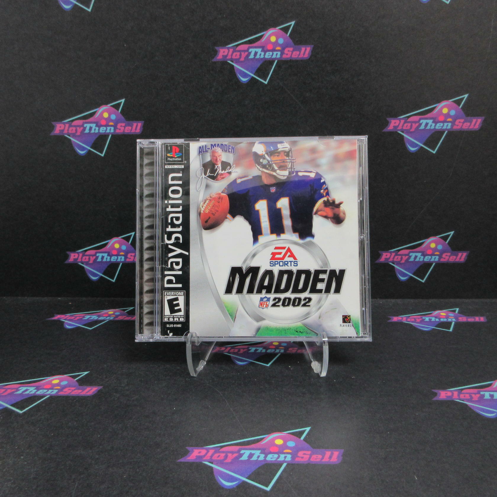 Madden NFL 2002 PS1 PlayStation 1 MD + Reg Card Complete CIB - Very Good
