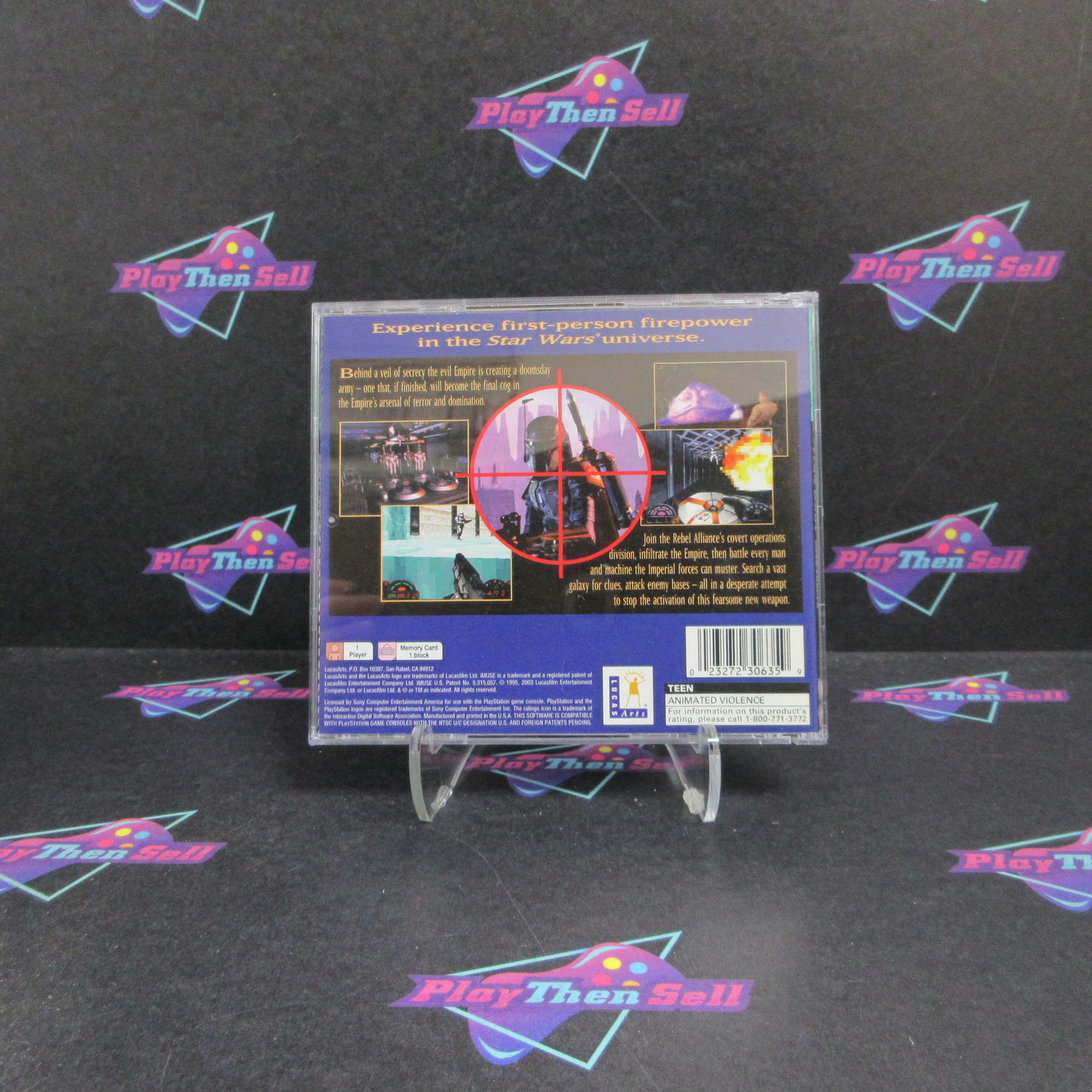 Star Wars Dark Forces PS1 PlayStation 1 GH MD + Reg Card Complete CIB - Very Good