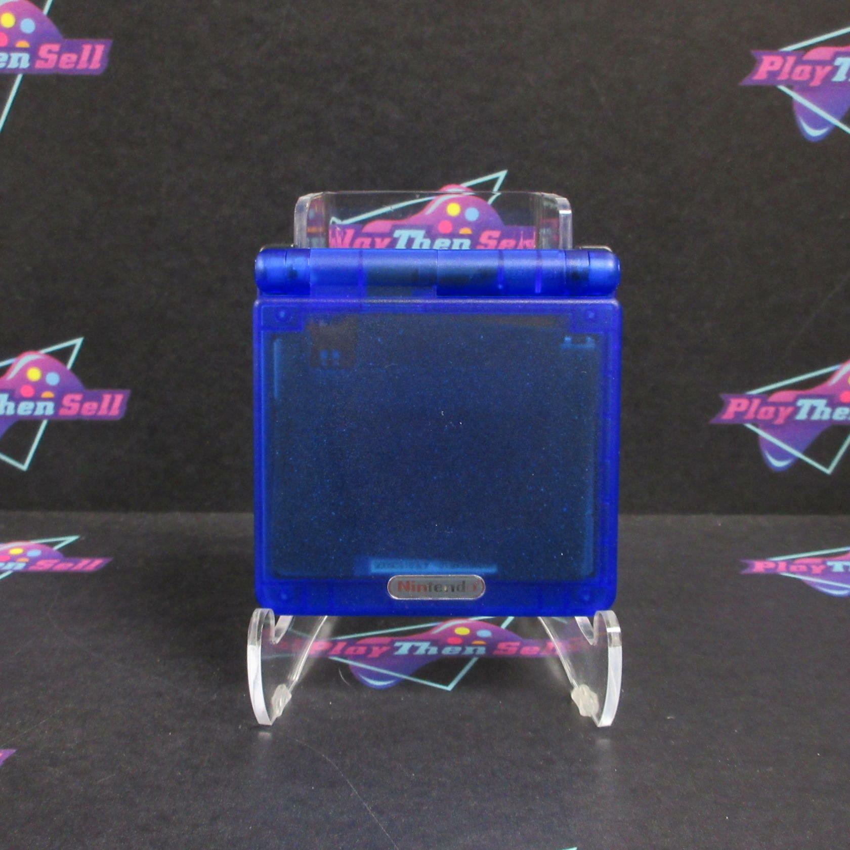 Refurbished Nintendo Game Boy Advance SP Clear Blue AGS-001 - Excellent - Refurbished