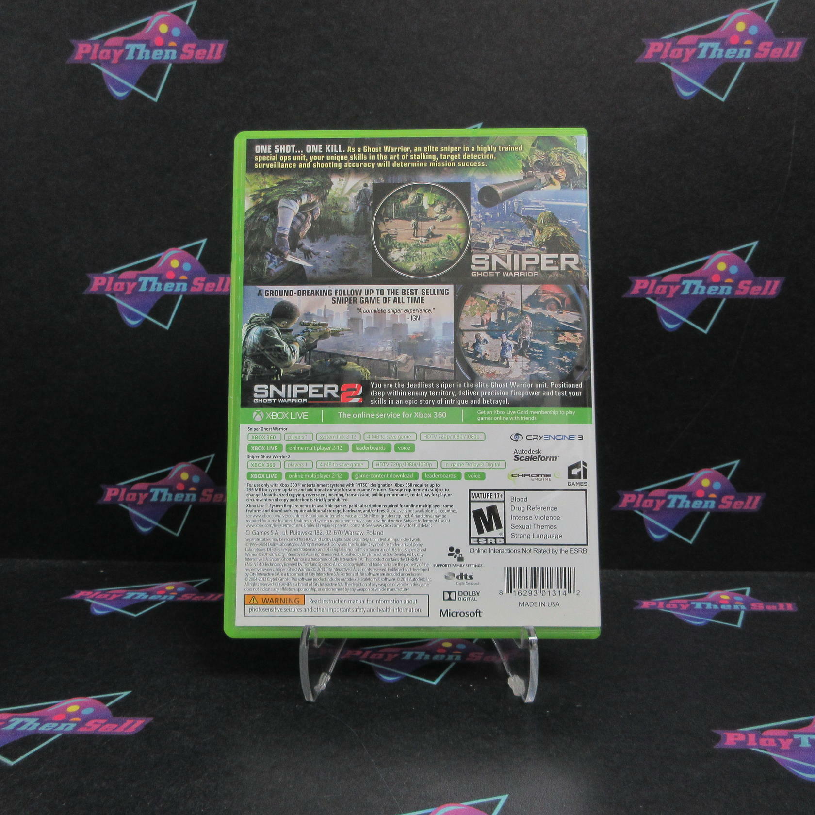 Sniper Ghost Warrior Double Pack Xbox 360 Complete - Excellent