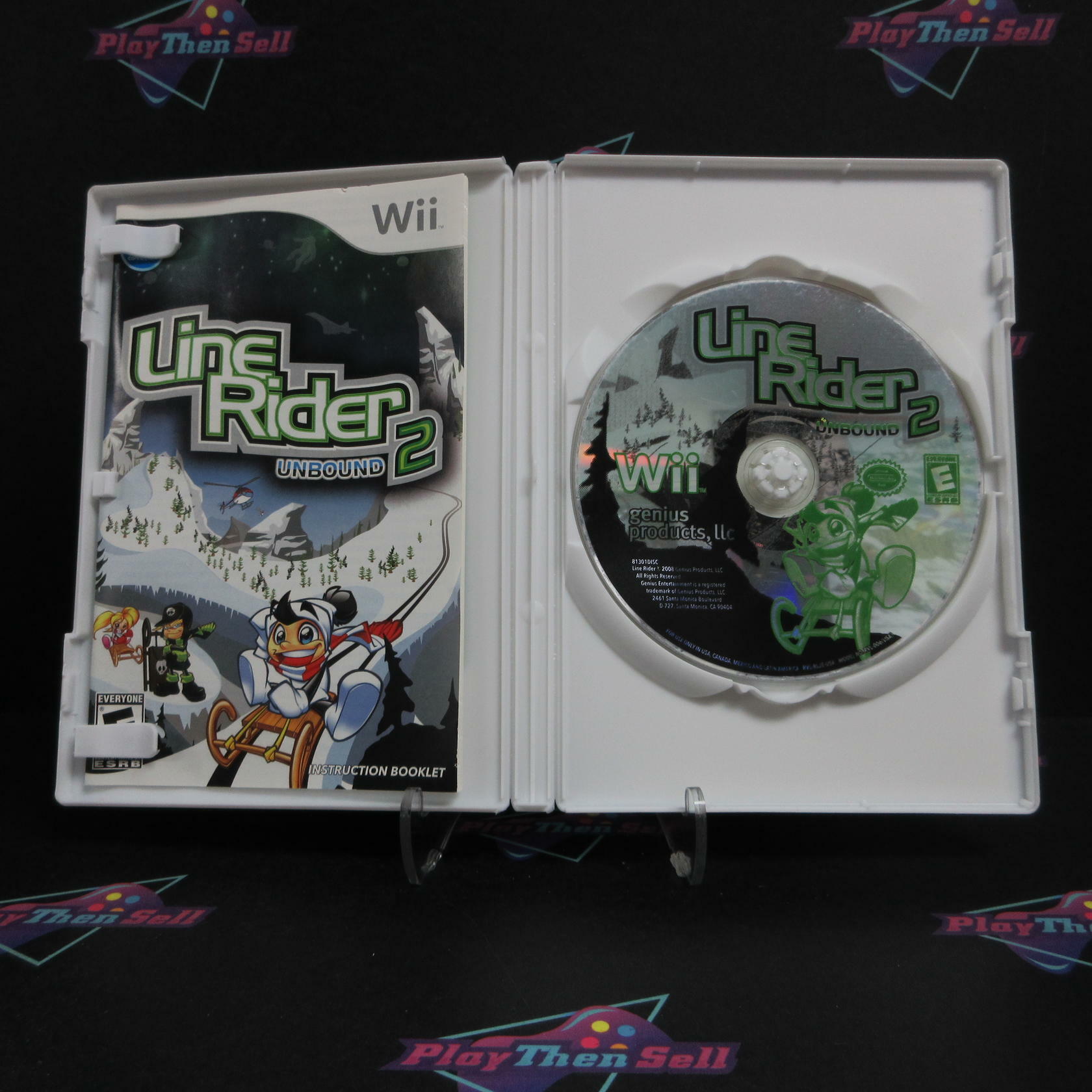 Line Rider 2 Unbound Nintendo Wii Complete - Excellent