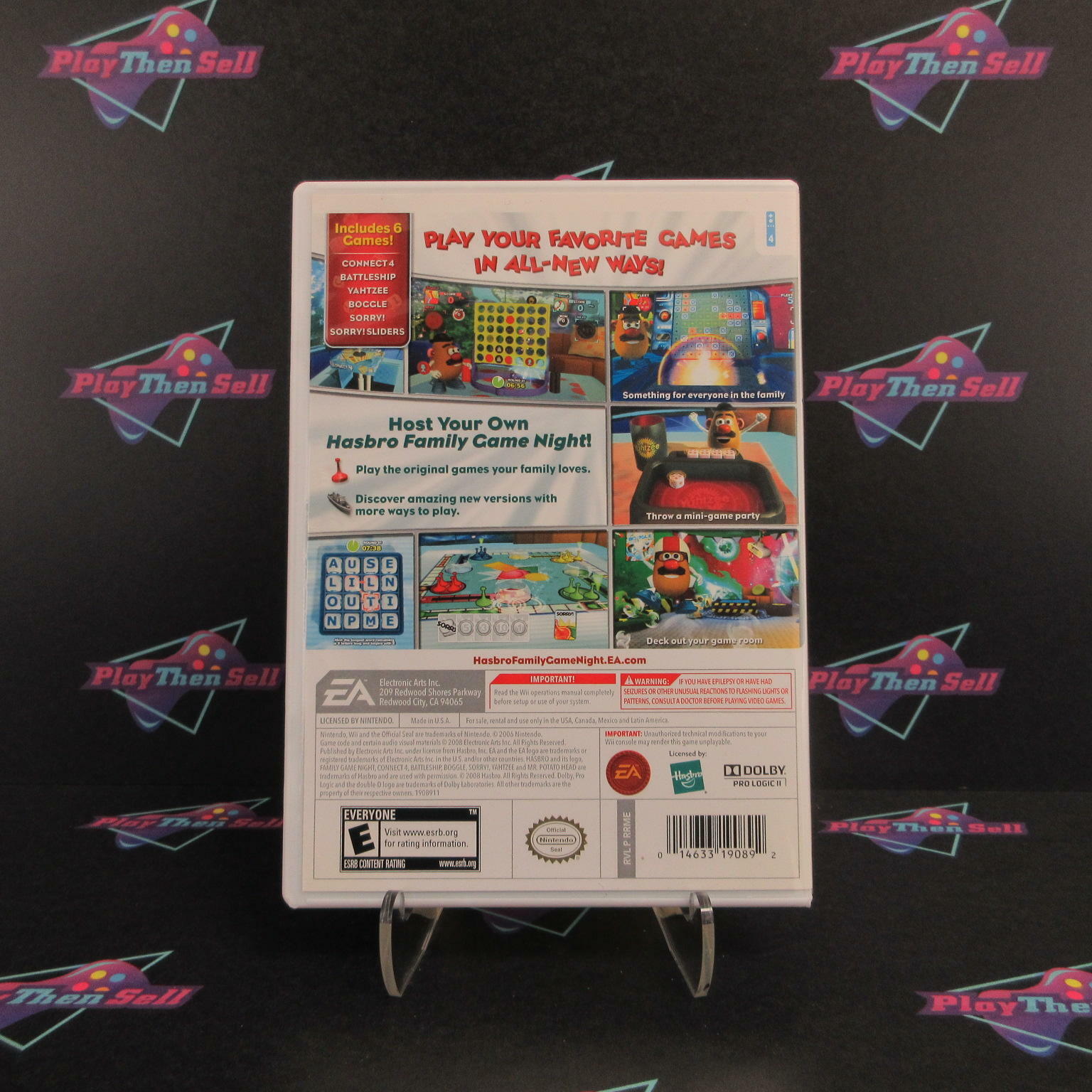 Hasbro Family Game Night Nintendo Wii Complete - Excellent