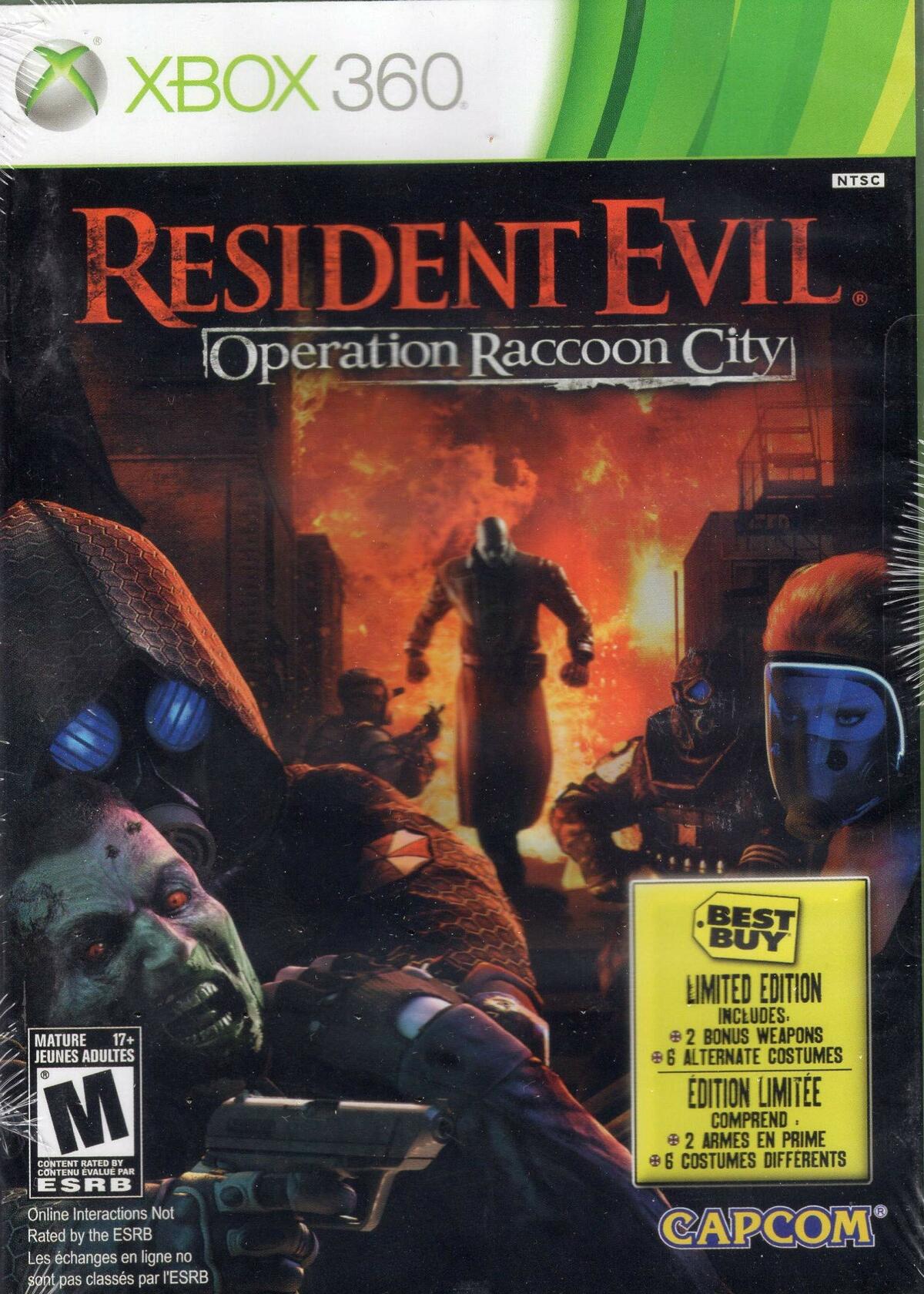 Resident Evil Operation Raccoon City Limited Edition Xbox 360 CIB - Excellent