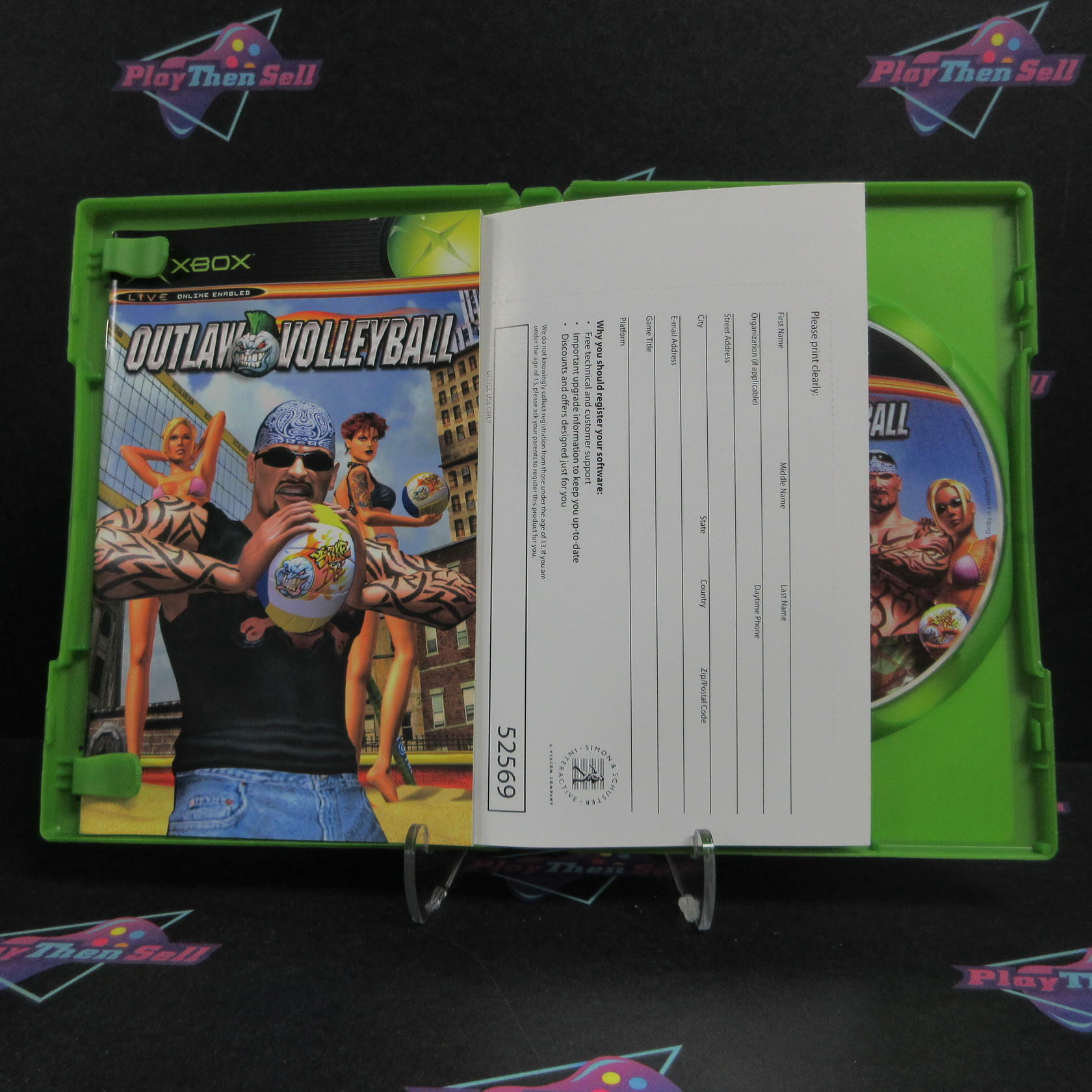 Outlaw Volleyball Xbox + Bonus Disc / Reg Card Complete - Refurbished