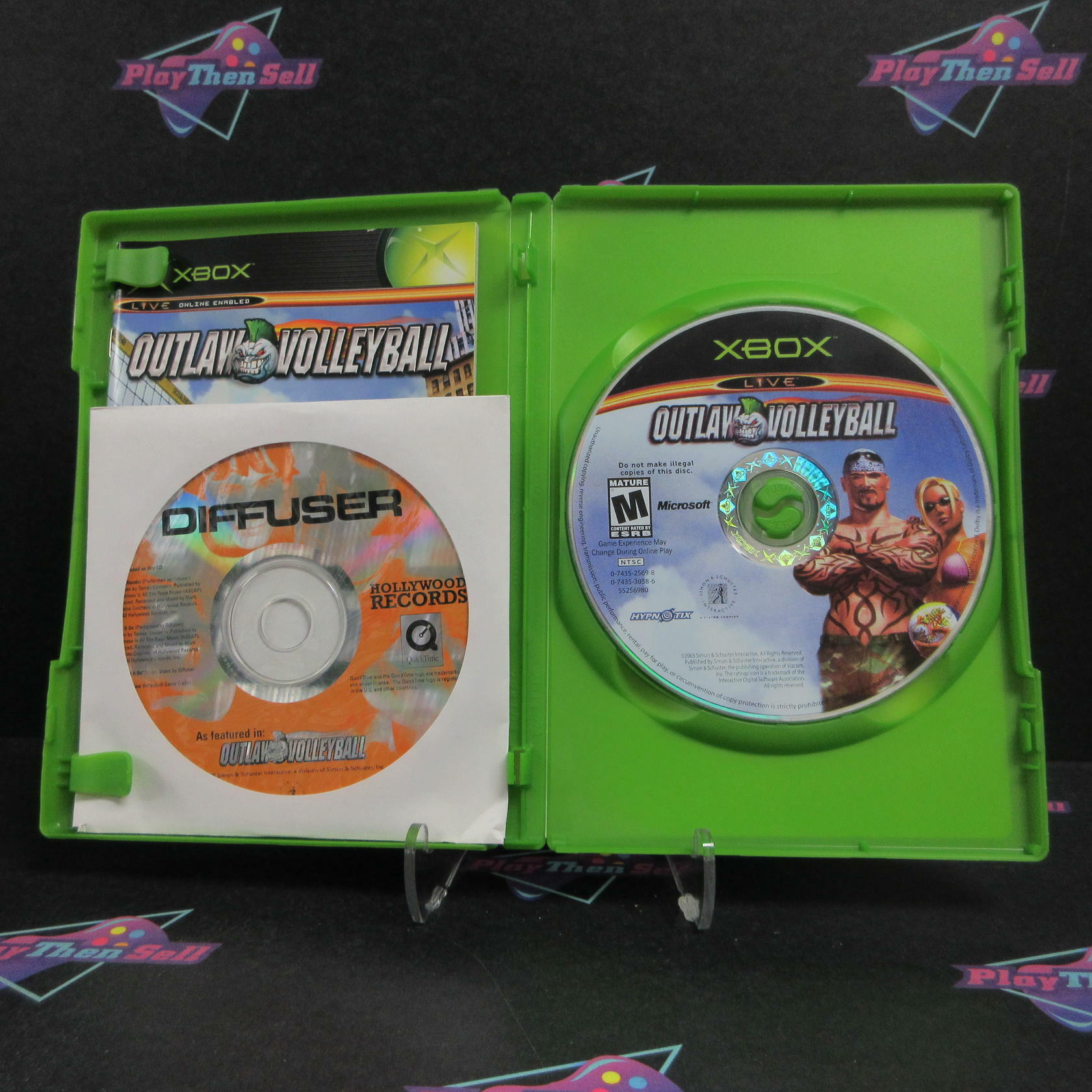 Outlaw Volleyball Xbox + Bonus Disc / Reg Card Complete - Refurbished