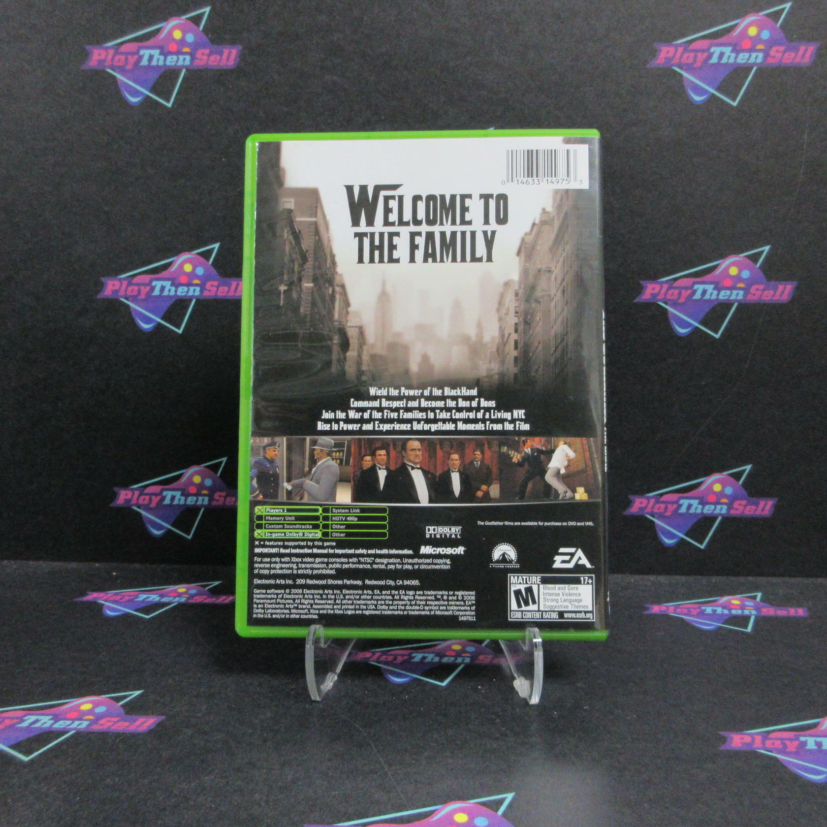 The Godfather The Game Xbox + Map Complete - Refurbished