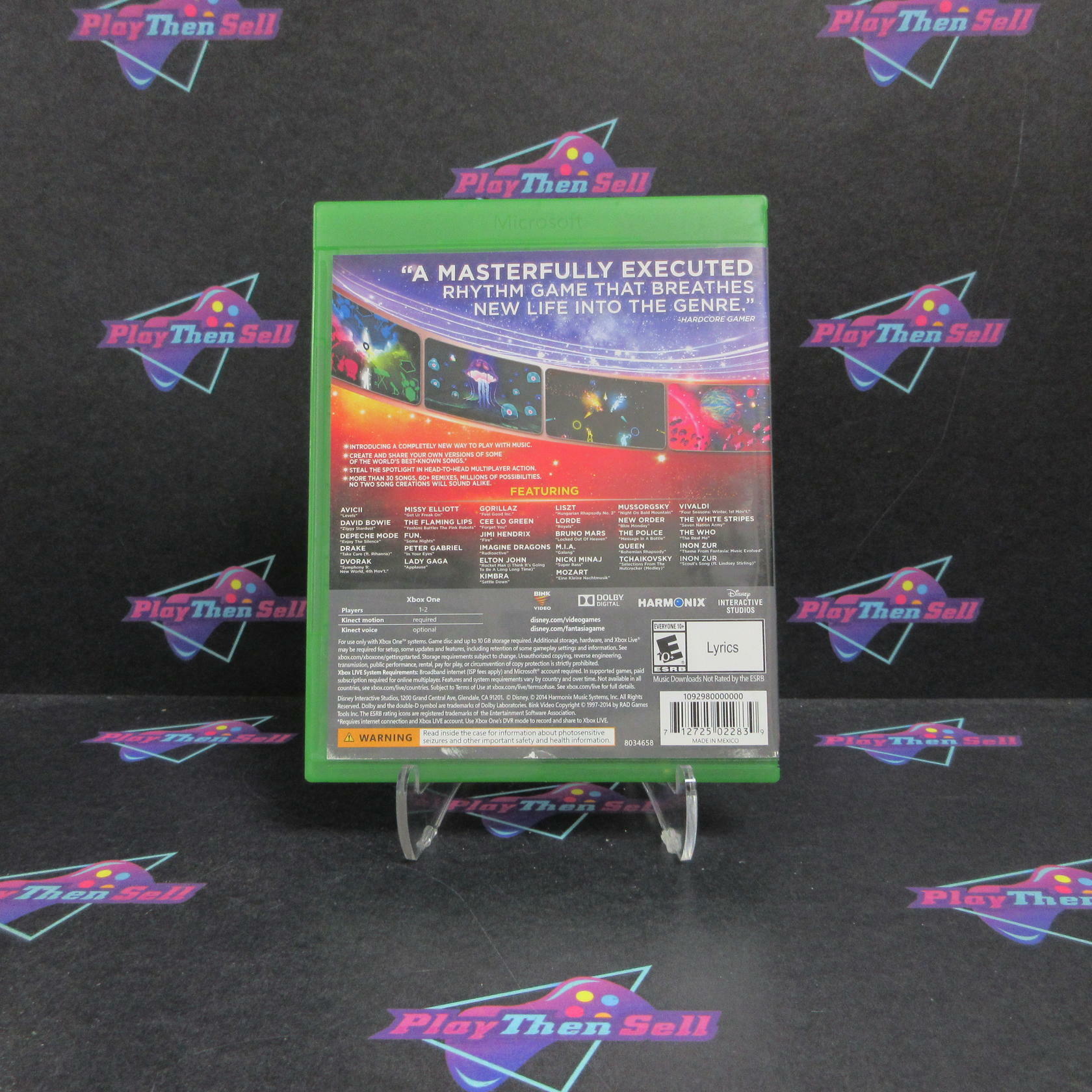 Disney Fantasia Music Evolved Xbox One AD Complete CIB - Very Good