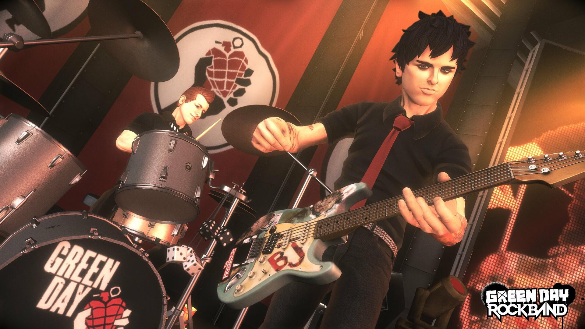 Green Day Rock Band Xbox 360 AD Complete CIB - Very Good