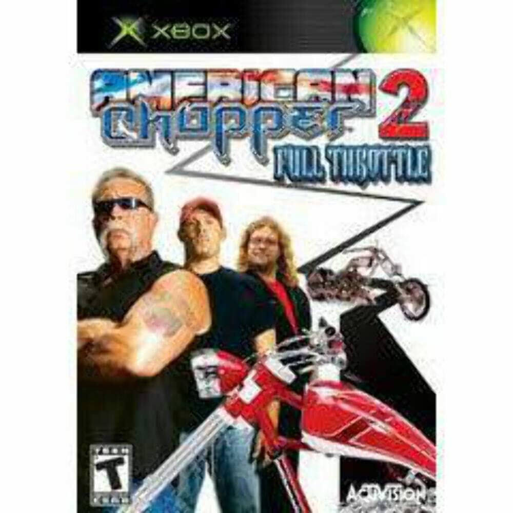 American Chopper 2 Full Throttle Xbox AD + Reg Card Complete CIB - Very Good
