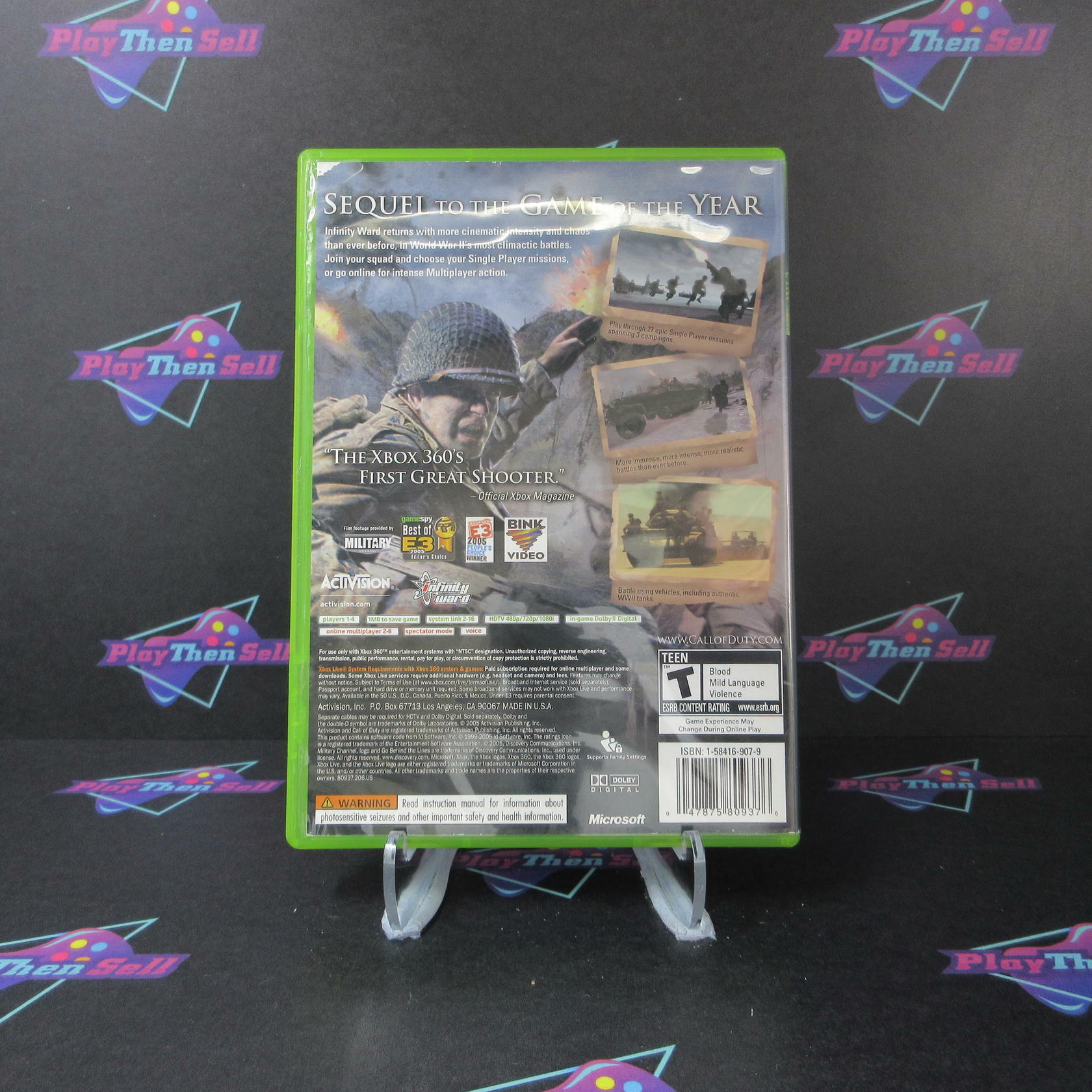 Call of Duty 2 Xbox 360 AD/NM - Very Good