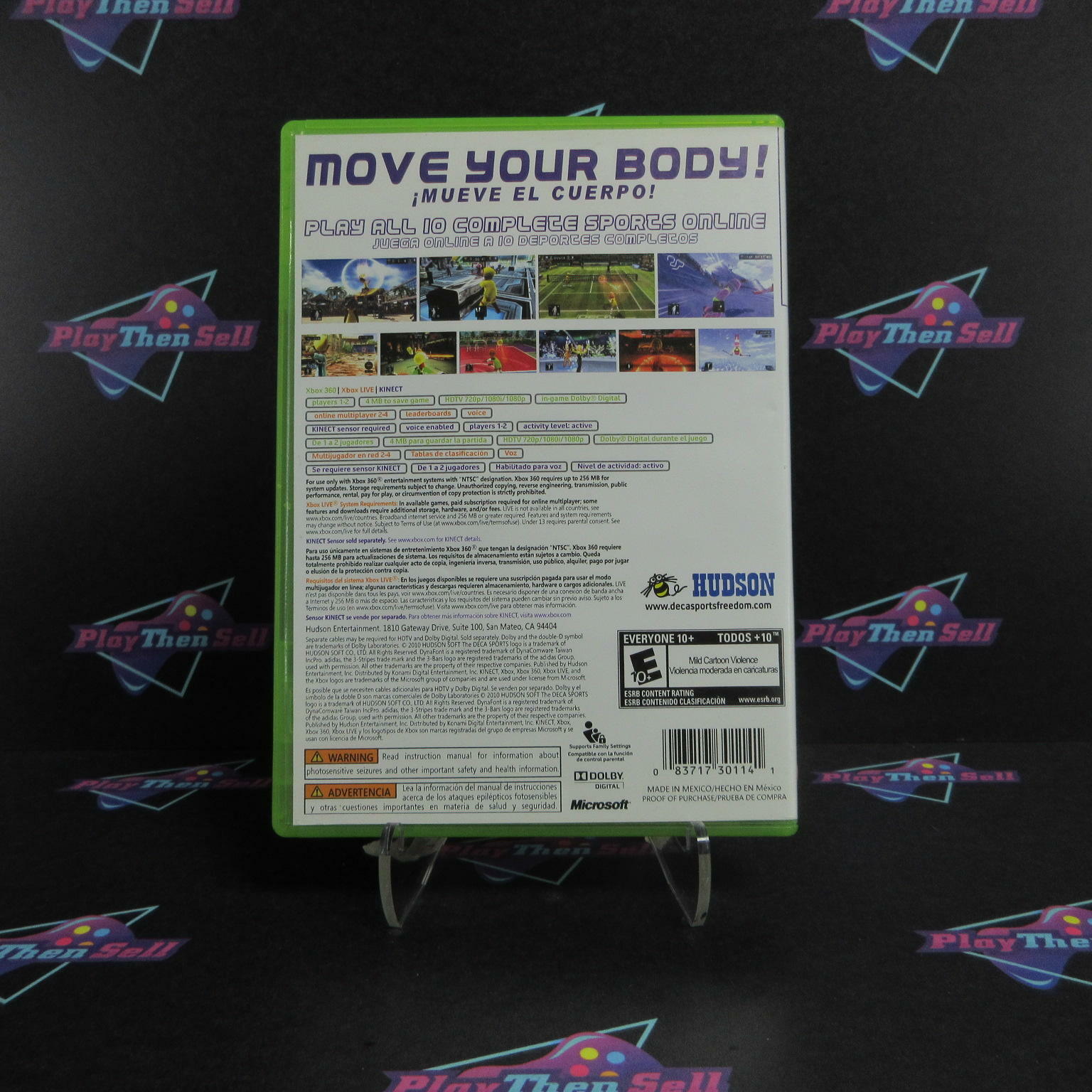 Deca Sports Freedom Xbox 360 AD Complete CIB - Very Good