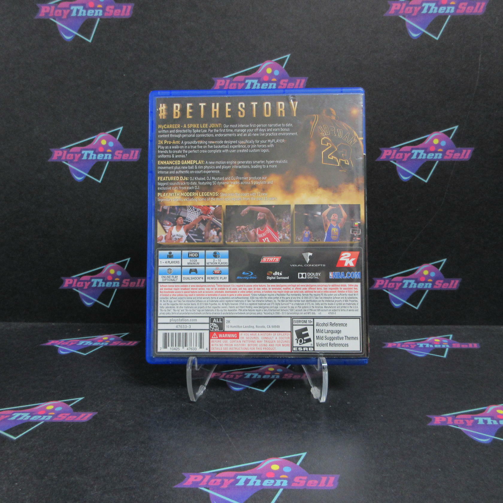 NBA 2K16 Michael Jordan Special Edition PS4 PlayStation 4 DD + Sticker Complete - Very Good