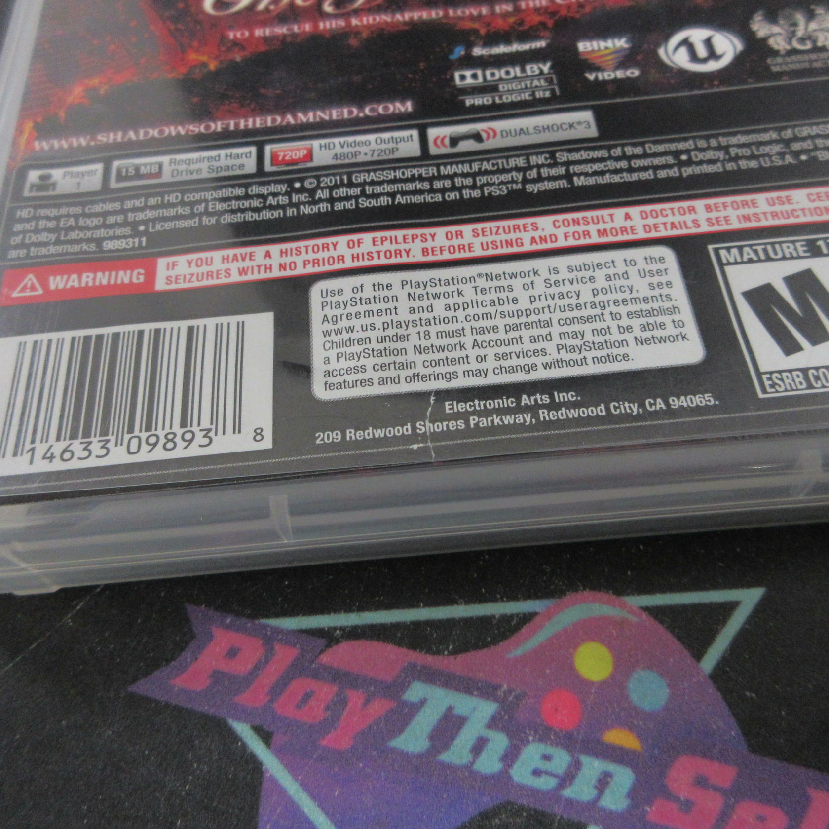 Shadows of the Damned PS3 PlayStation 3 AD Complete CIB - Very Good