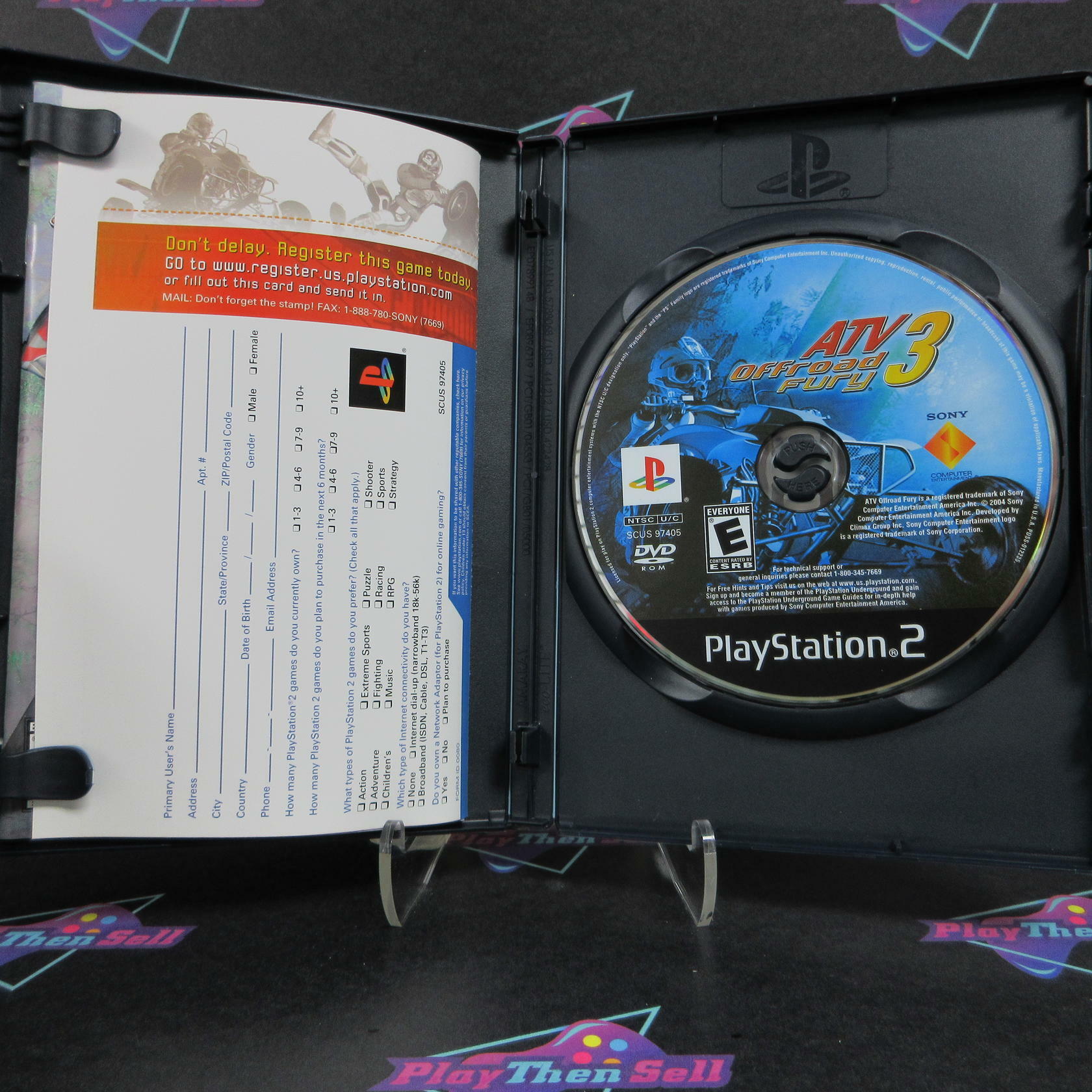 ATV Offroad Fury 3 PS2 PlayStation 2 + Reg Card Complete - Excellent
