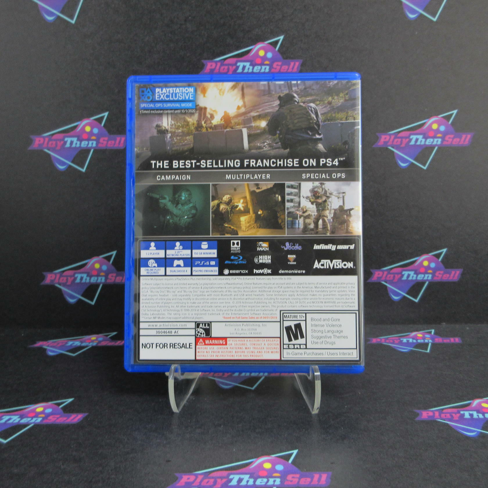 Call of Duty Modern Warfare PS4 PlayStation 4 Complete - Excellent