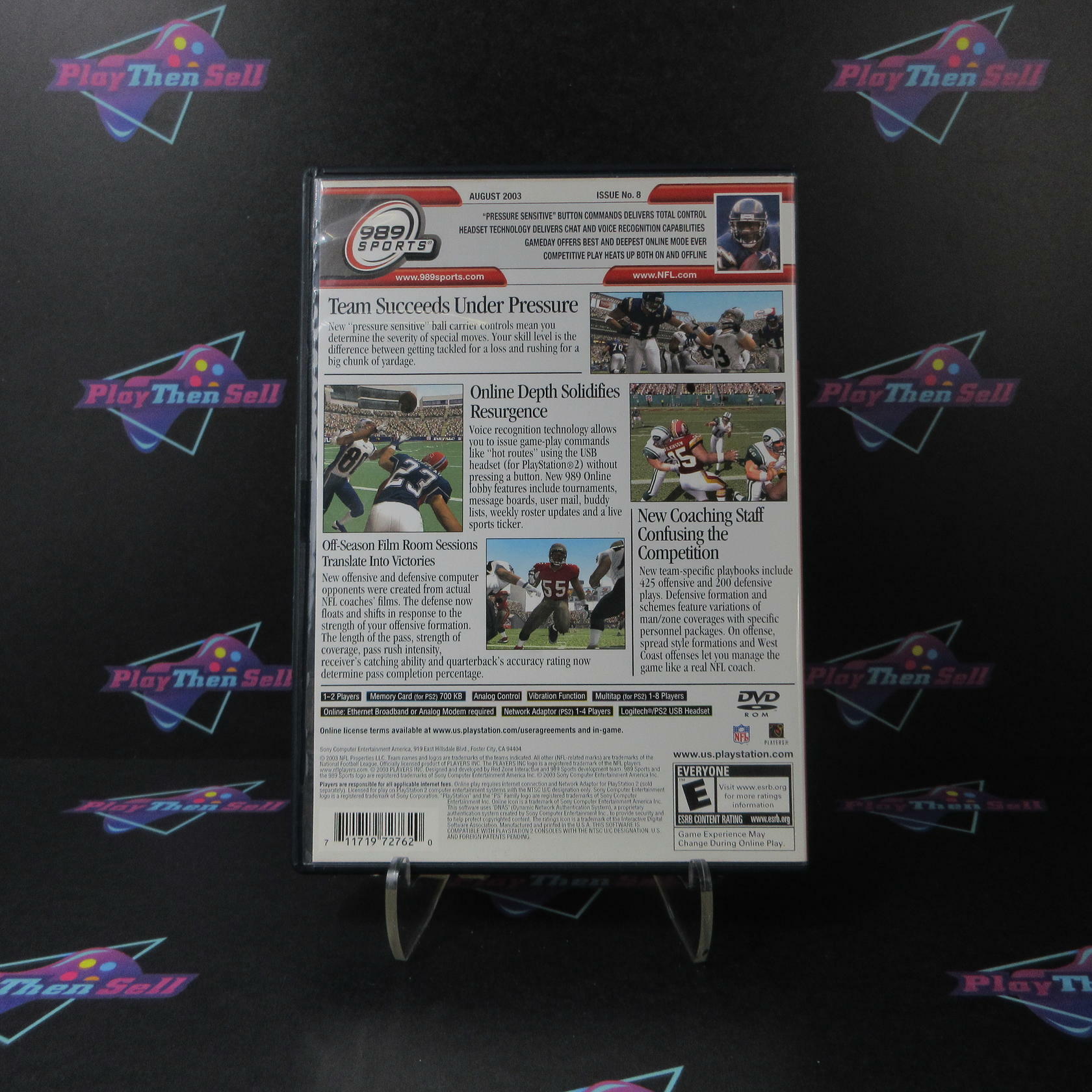 NFL GameDay 2004 PS2 PlayStation 2 + Reg Card Complete - Excellent