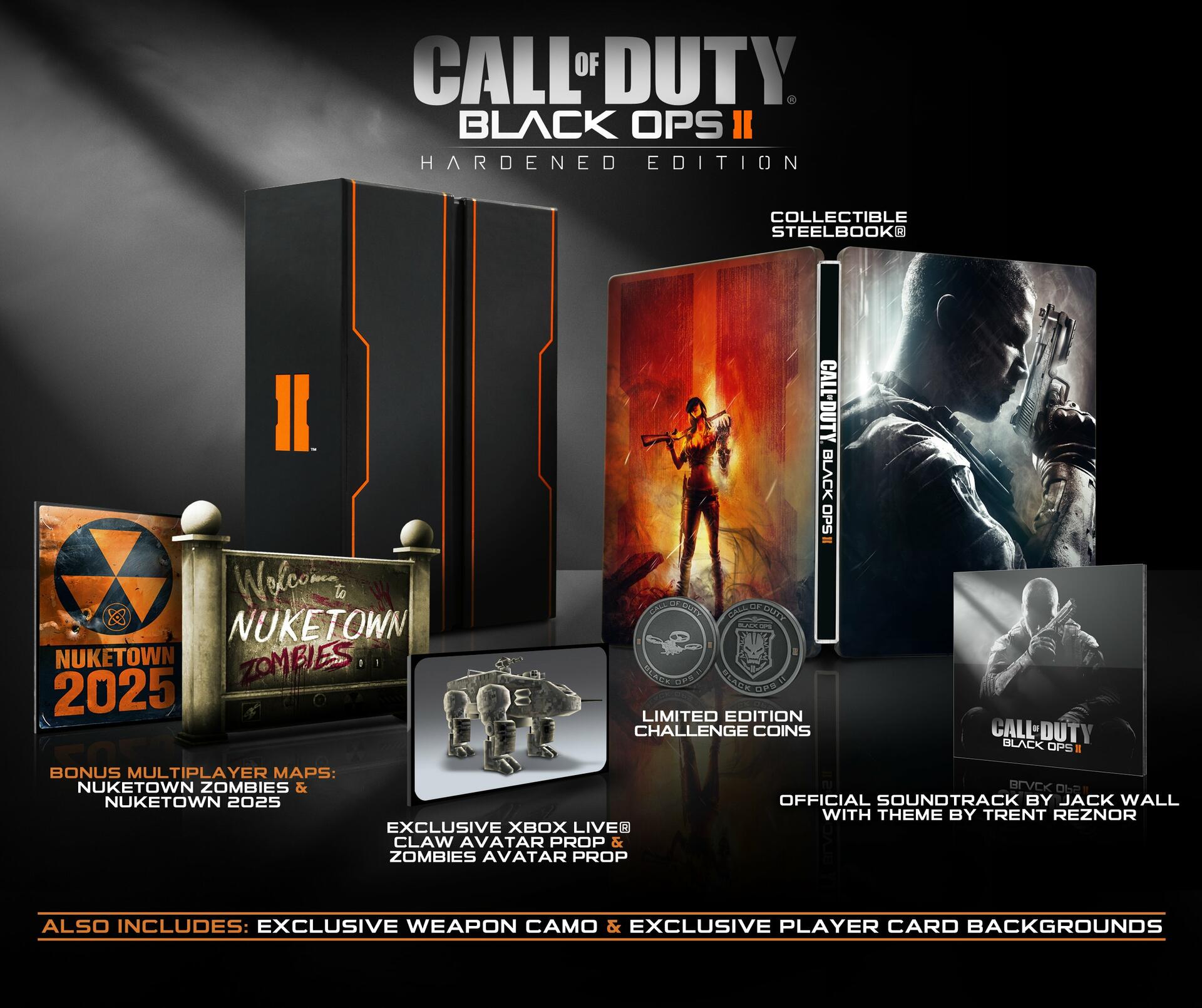 Call of Duty Black Ops II Hardened Edition Xbox 360 + Coins Complete - Excellent