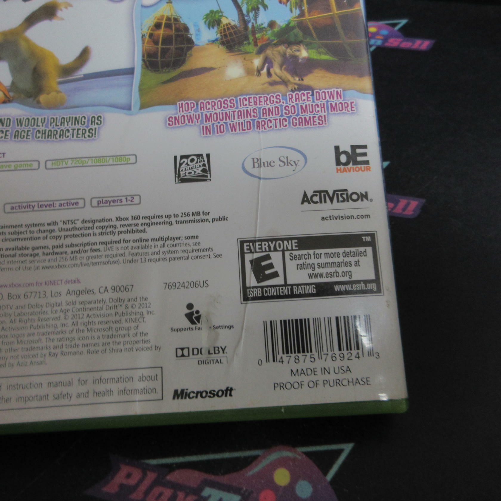Ice Age Continental Drift Xbox 360 AD Complete CIB - Very Good