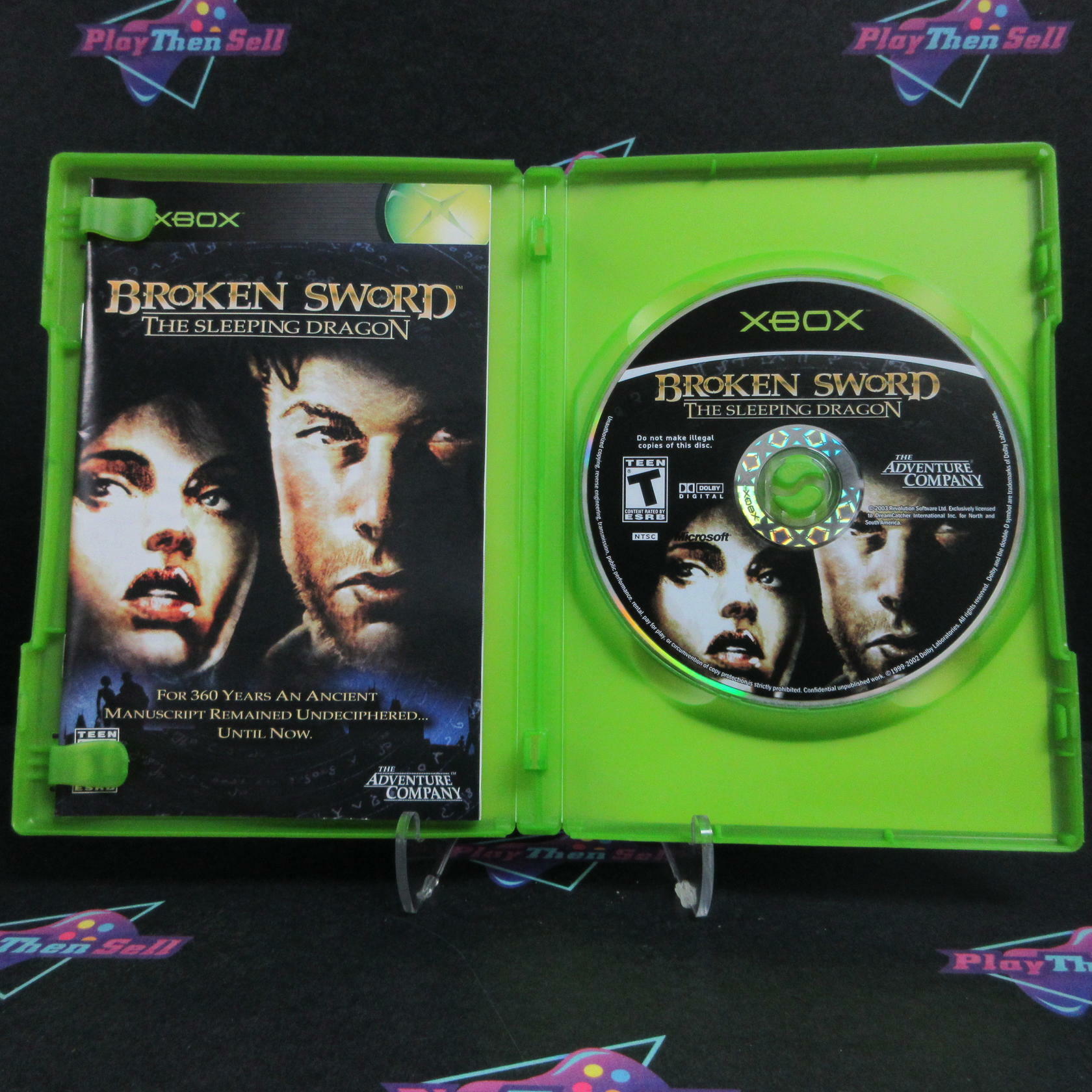 Broken Sword The Sleeping Dragon Xbox + Reg Card Complete - Refurbished