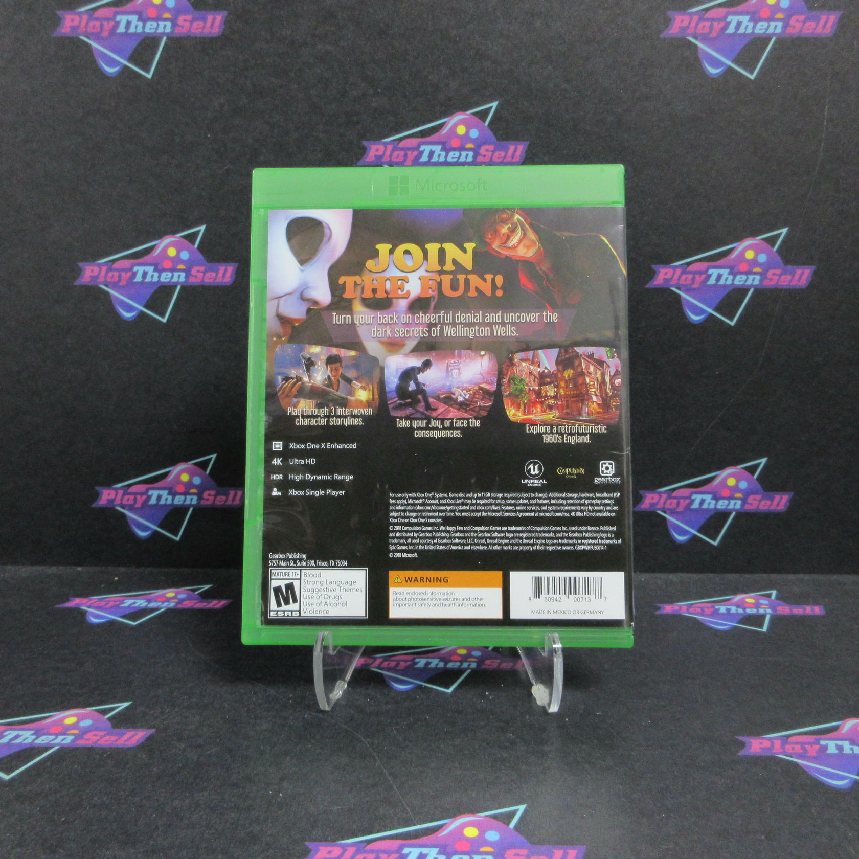 We Happy Few Xbox One Complete - Refurbished