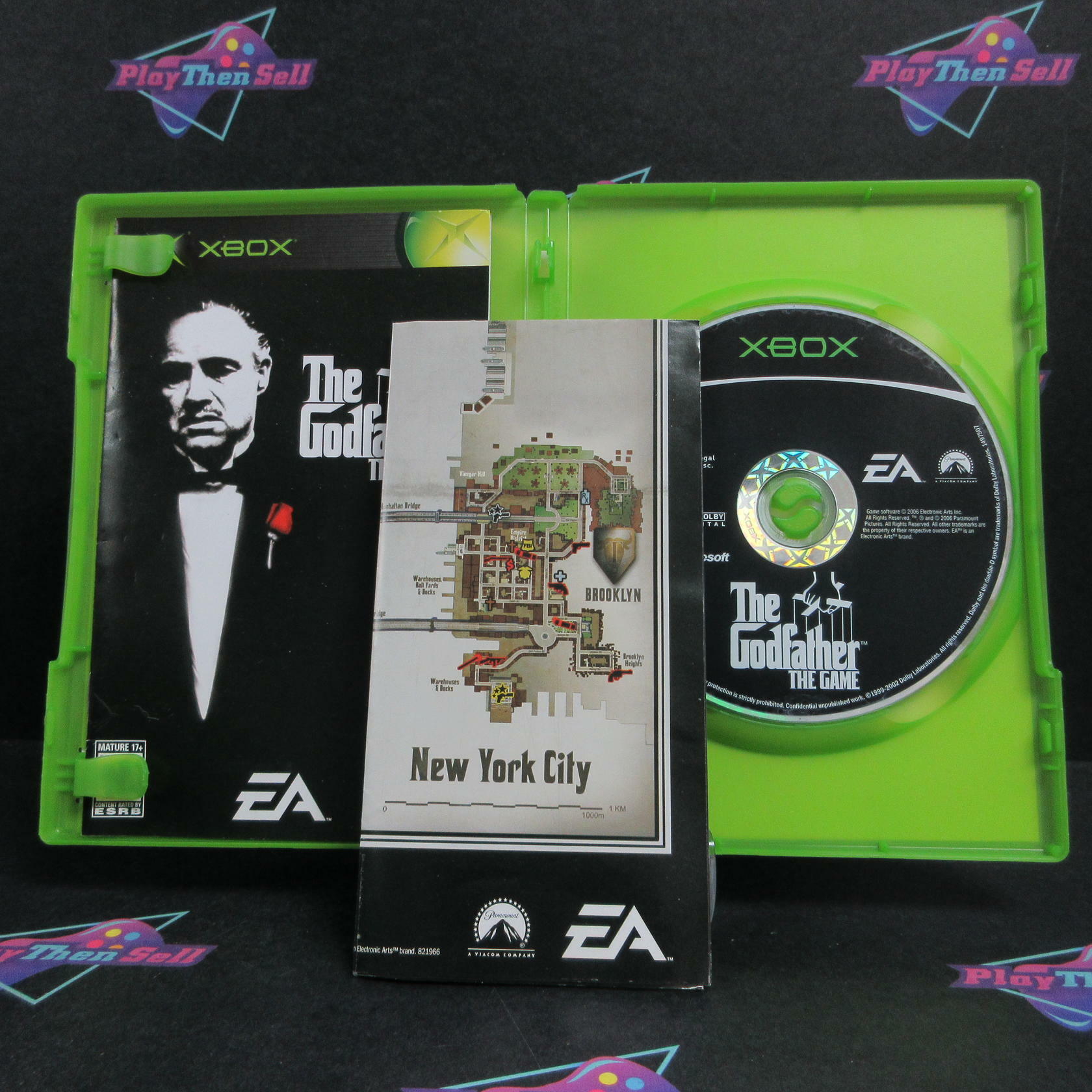The Godfather The Game Xbox + Map Complete - Refurbished