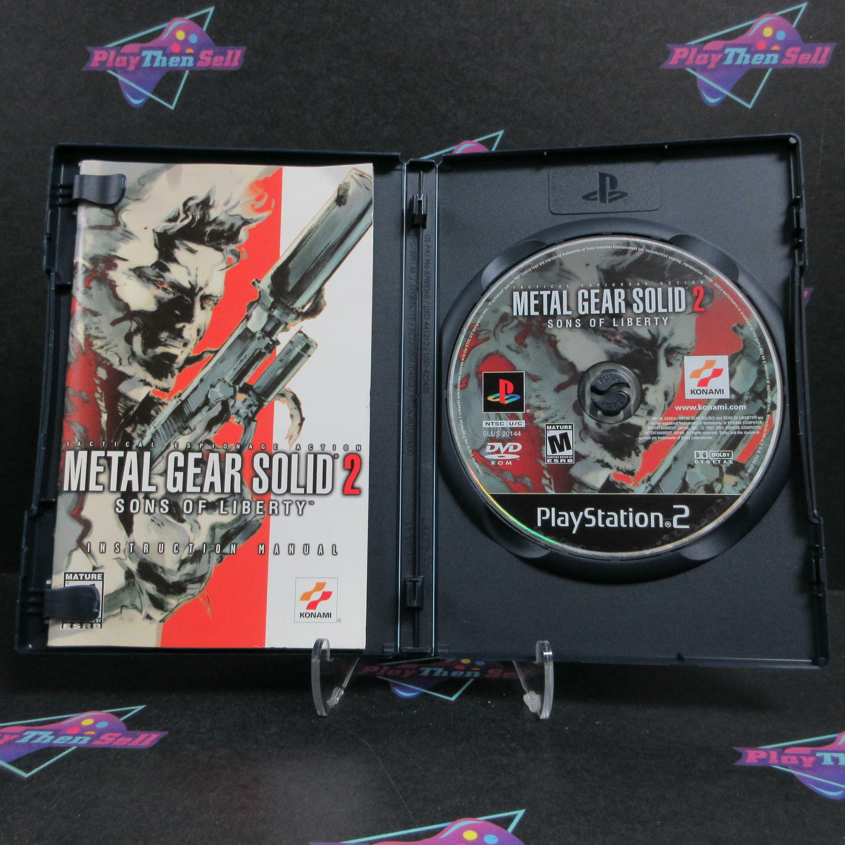 Metal Gear Solid 2 Sons of Liberty PS2 PlayStation 2 + Reg Complete - Excellent