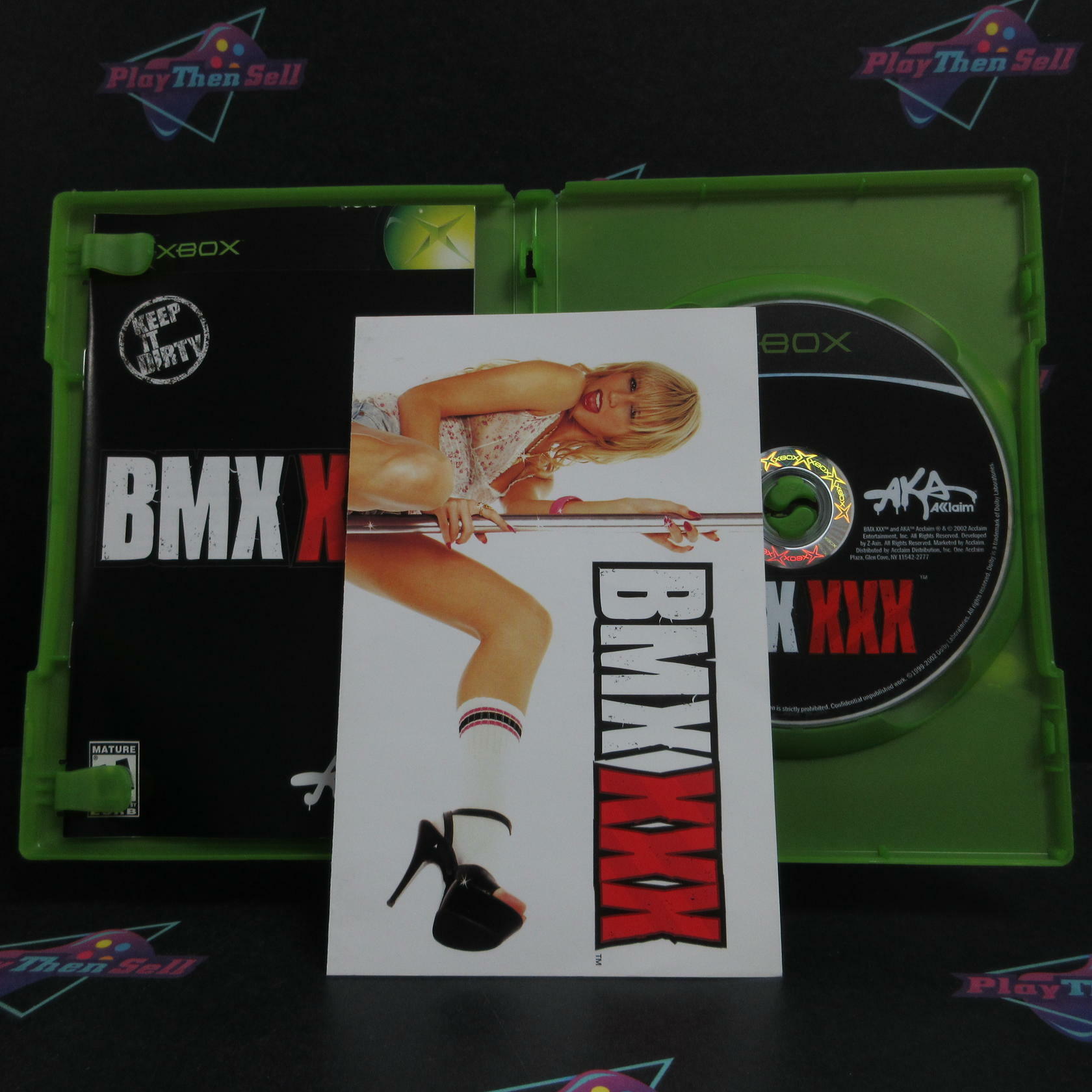 BMX XXX Xbox + Reg Card / Poster Complete - Refurbished