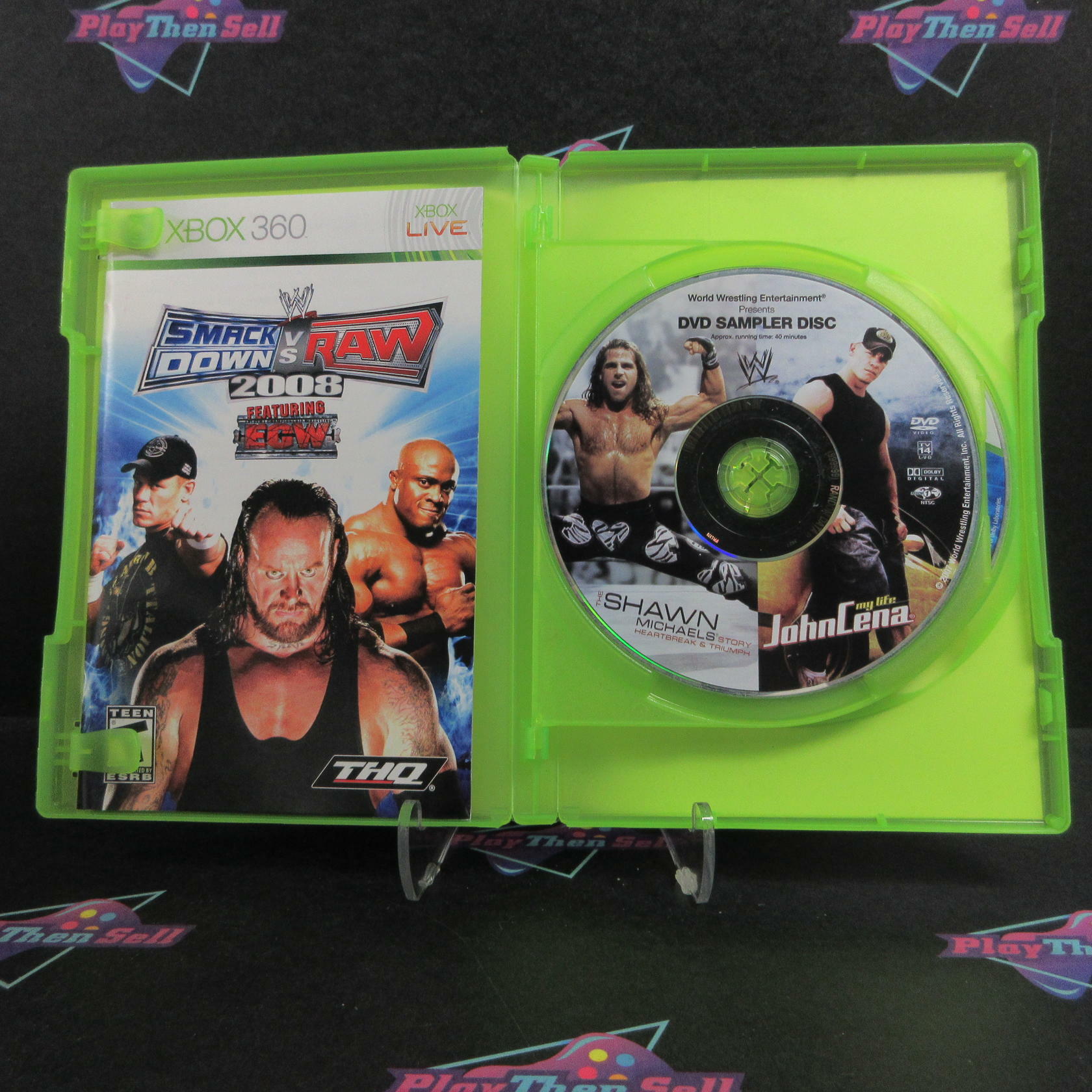 WWE SmackDown vs. Raw 2008 Xbox 360 + Bonus DVD Complete - Refurbished
