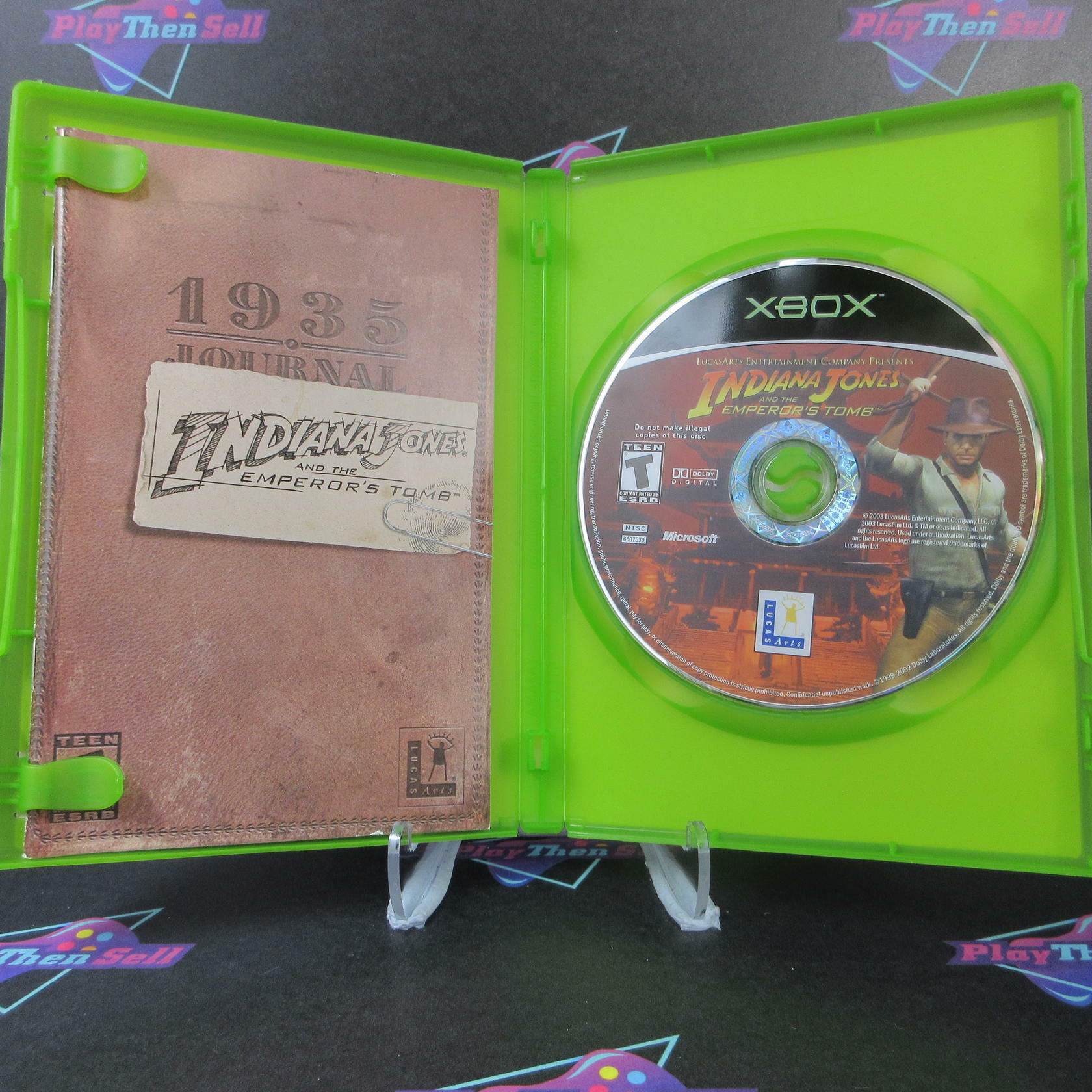 Indiana Jones and the Emperor's Tomb Xbox + Reg Card Complete - Refurbished