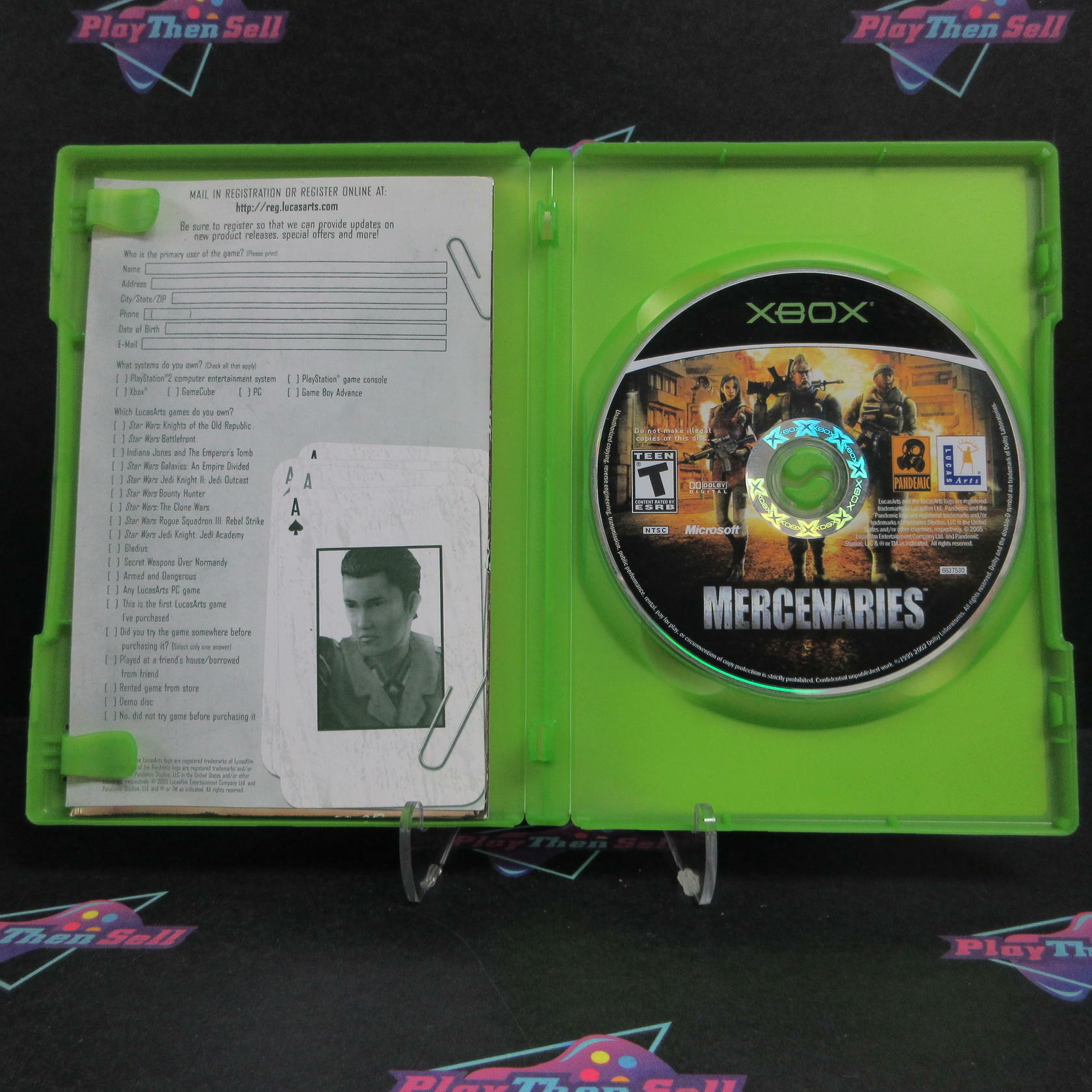 Mercenaries Playground of Destruction Xbox + Reg Card Complete - Refurbished