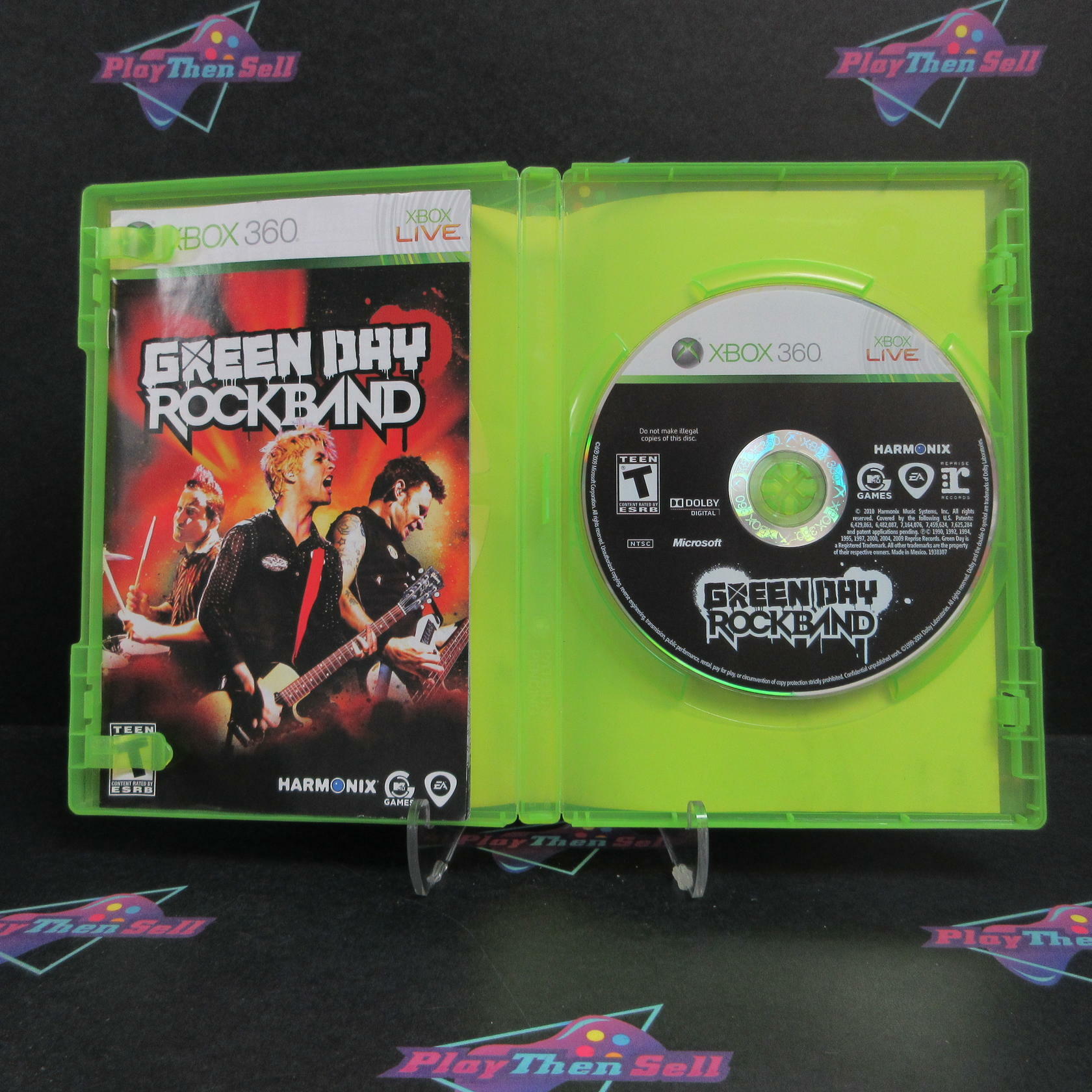 Green Day Rock Band Xbox 360 AD Complete CIB - Very Good