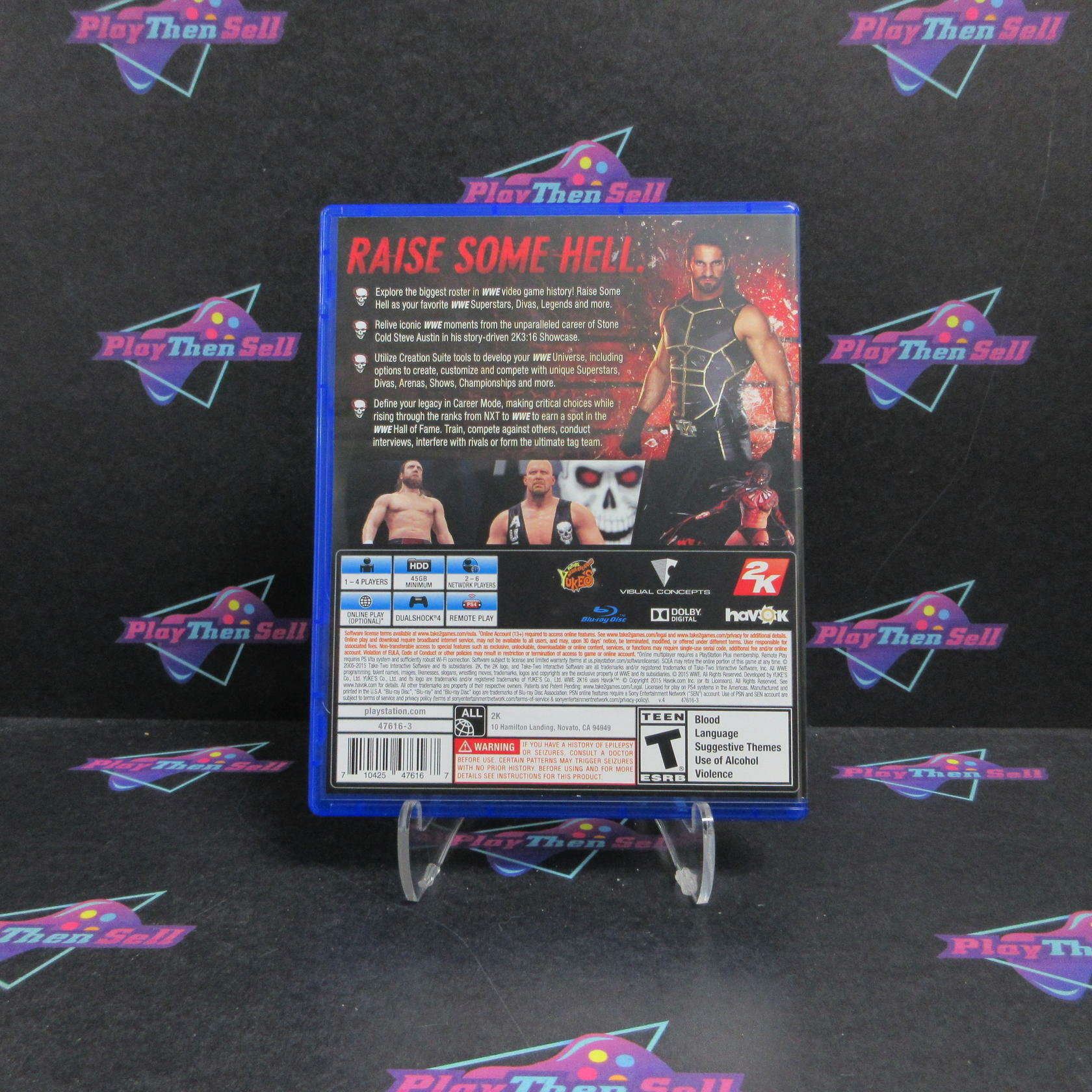 WWE 2K16 PS4 PlayStation 4 Complete - Excellent